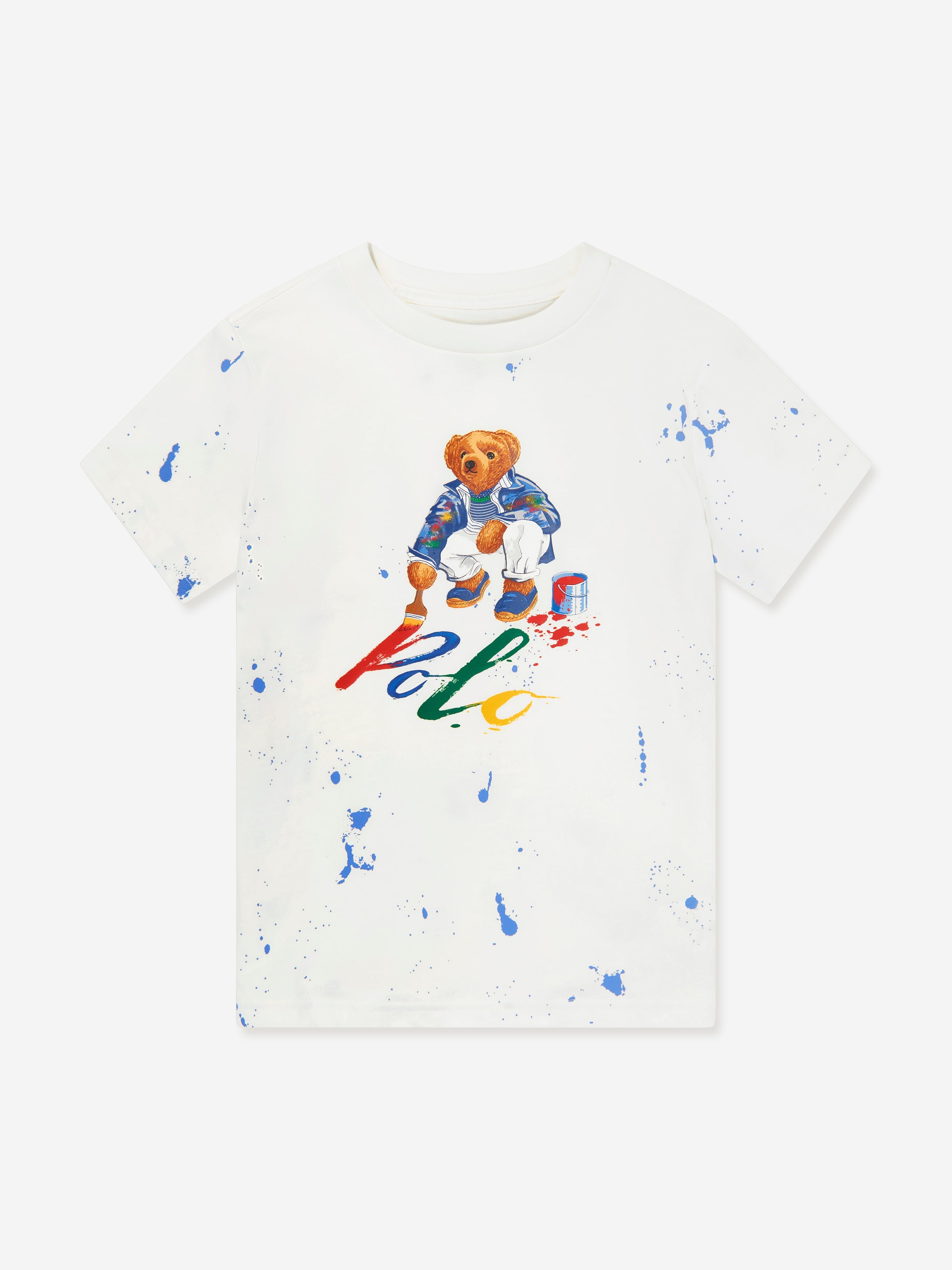 Boys Polo Bear T-Shirt in White