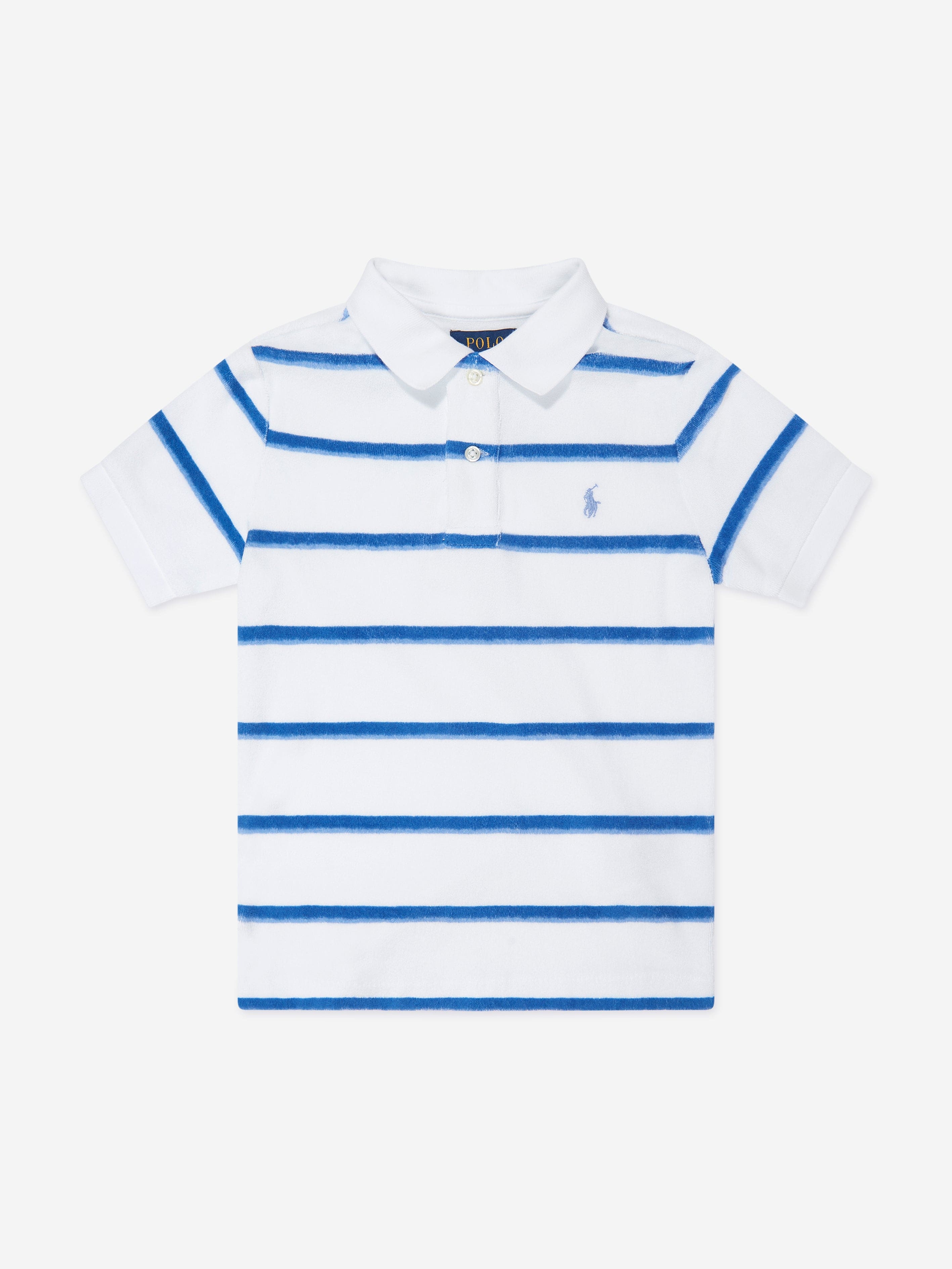 Ralph Lauren Boys Striped Short Set in Blue