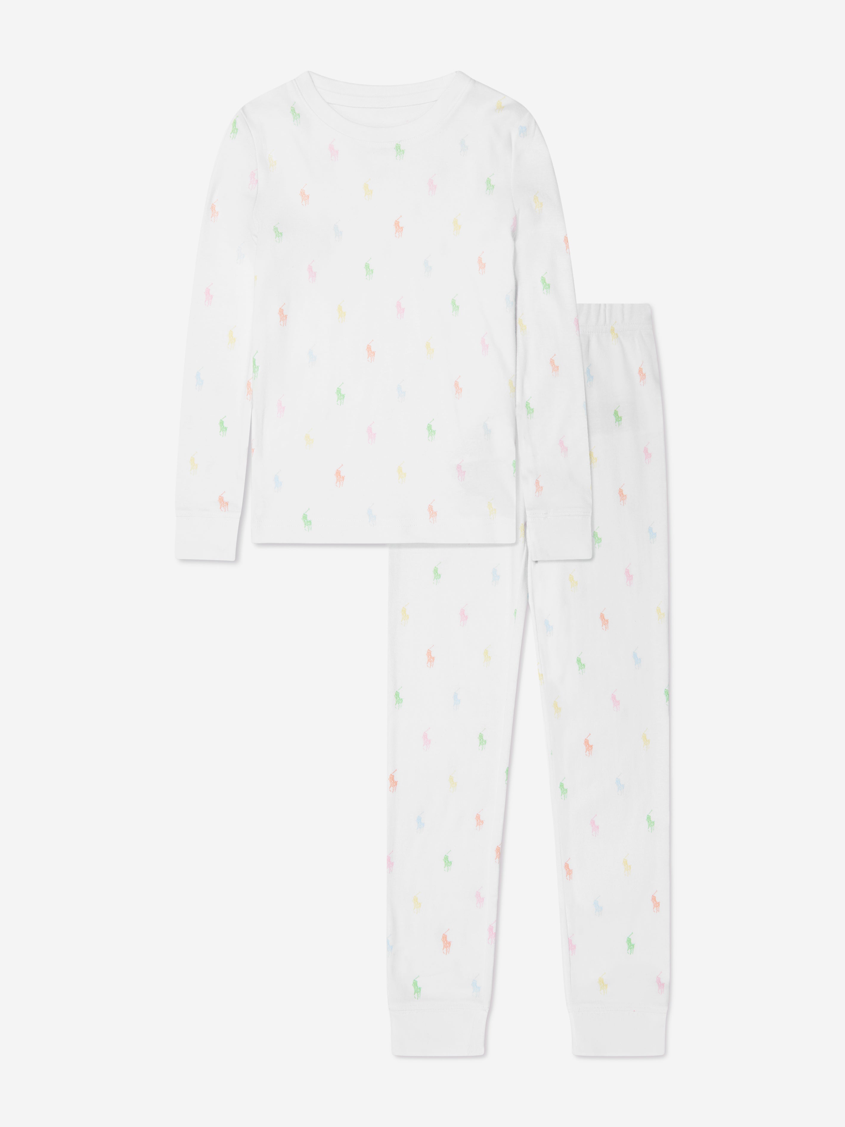 Girls Logo Pyjama Set in White