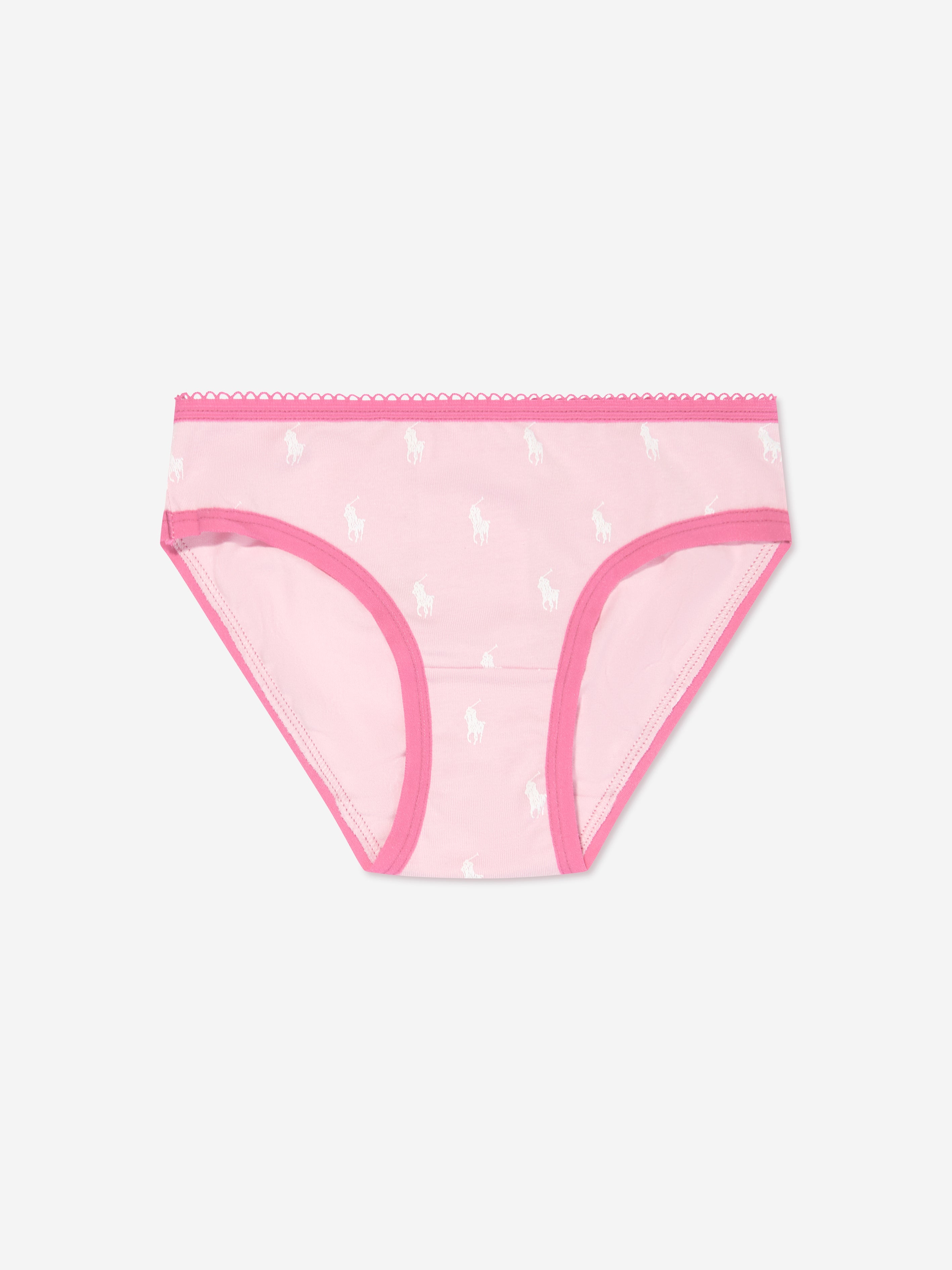 Girls 5 Pack Knickers Set in Pink