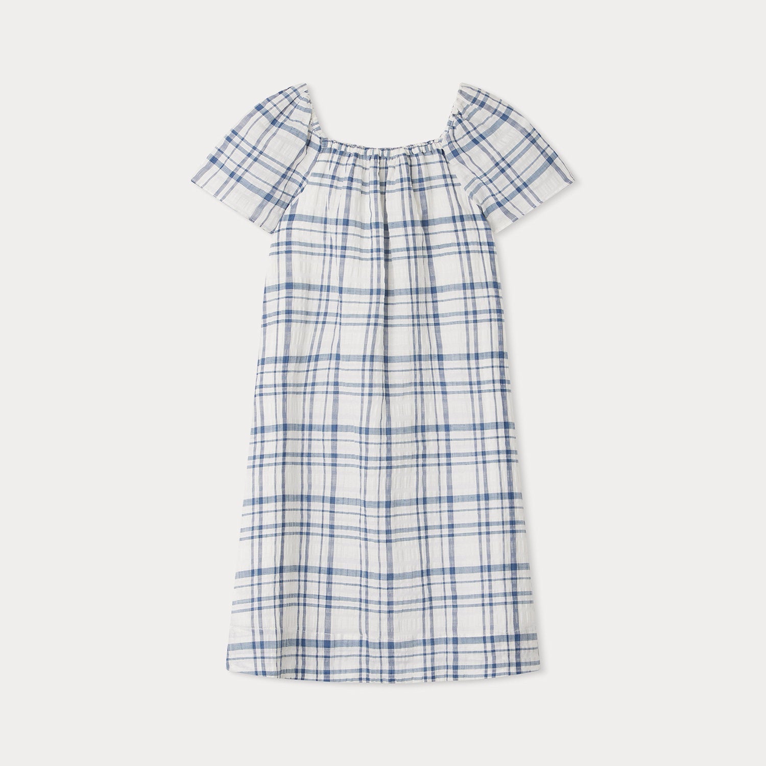 Girls Blue Check Dress