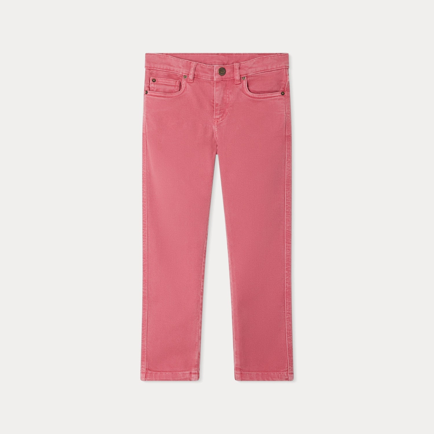 Girls Pink Cotton Trousers