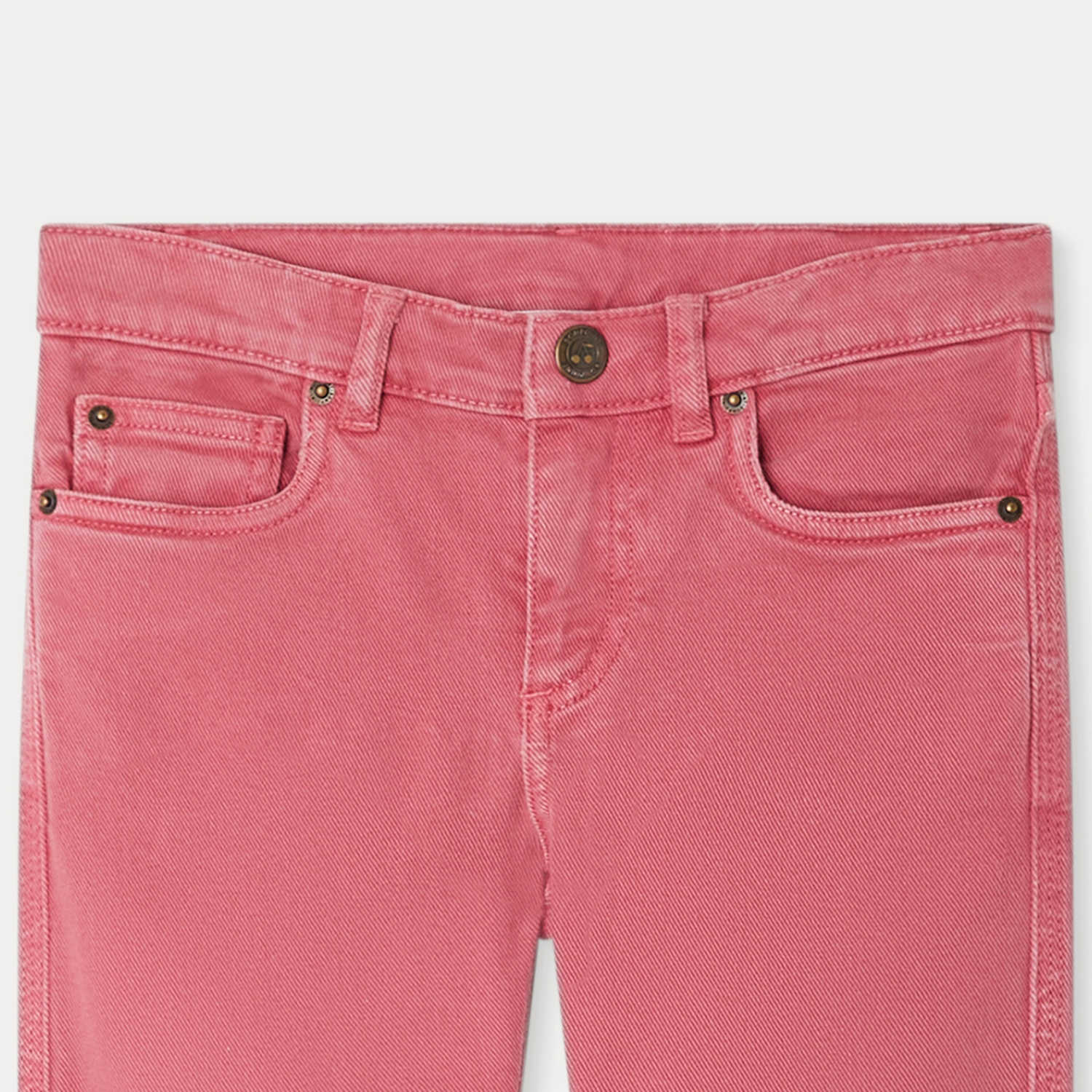 Girls Pink Cotton Trousers