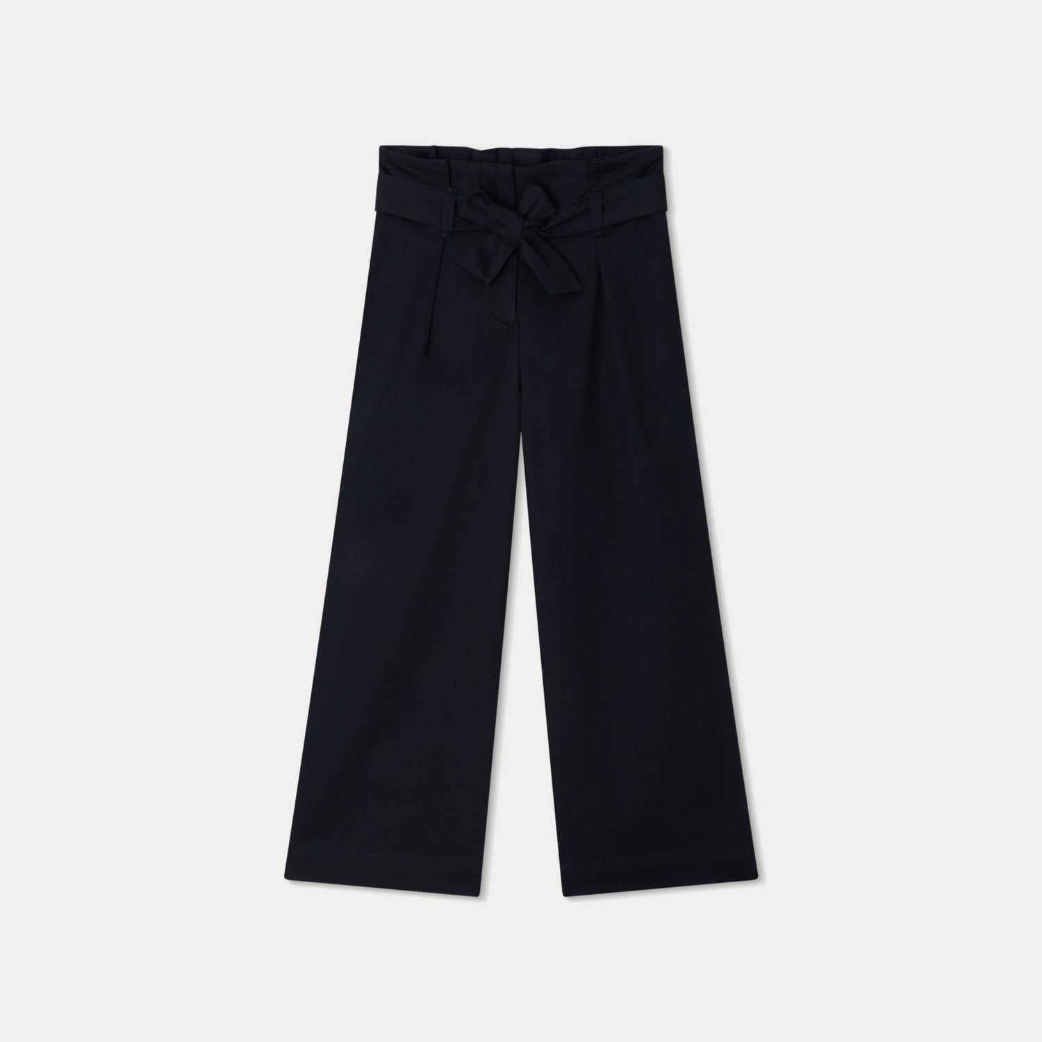 Girls Navy Cotton Trousers