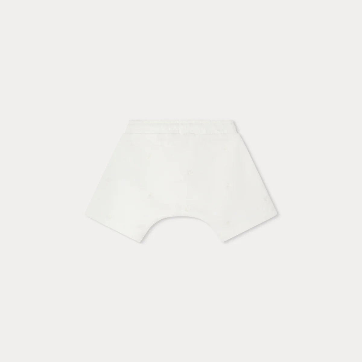 Baby Girls White Cotton Shorts