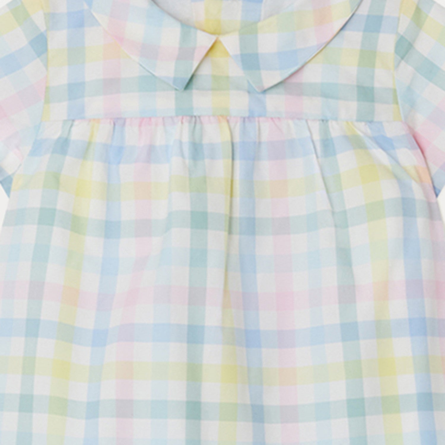 Baby Girls Multicolor Check Cotton Dress