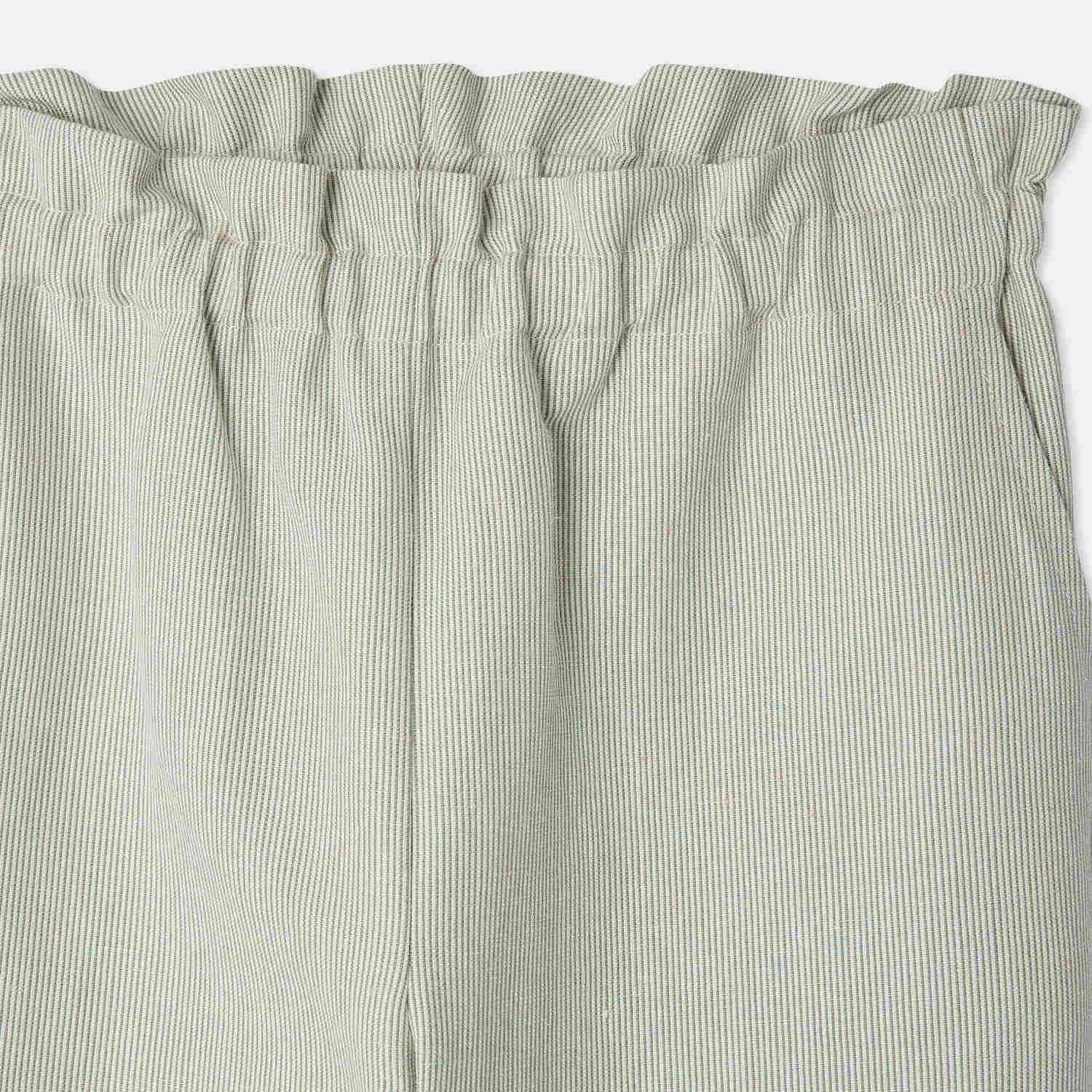 Girls Light Green Stripes Trousers