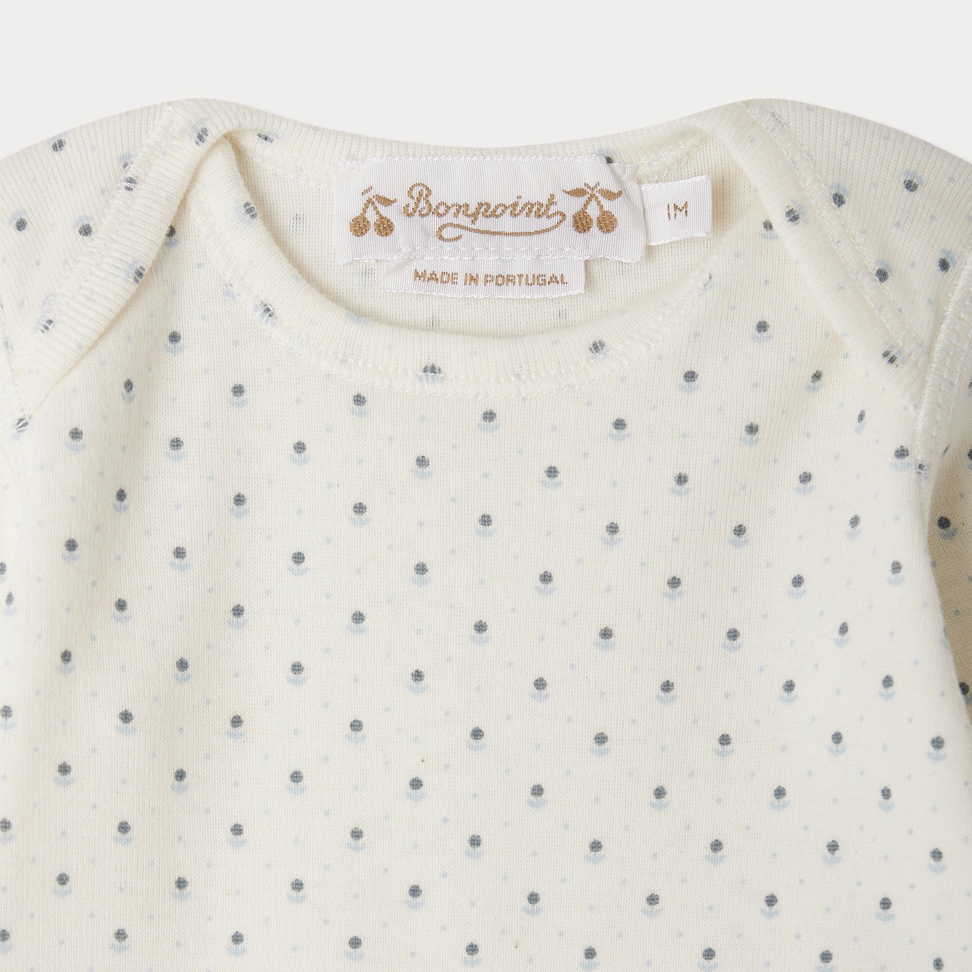 Baby Boys & Girls Ivory Dots Cotton Set