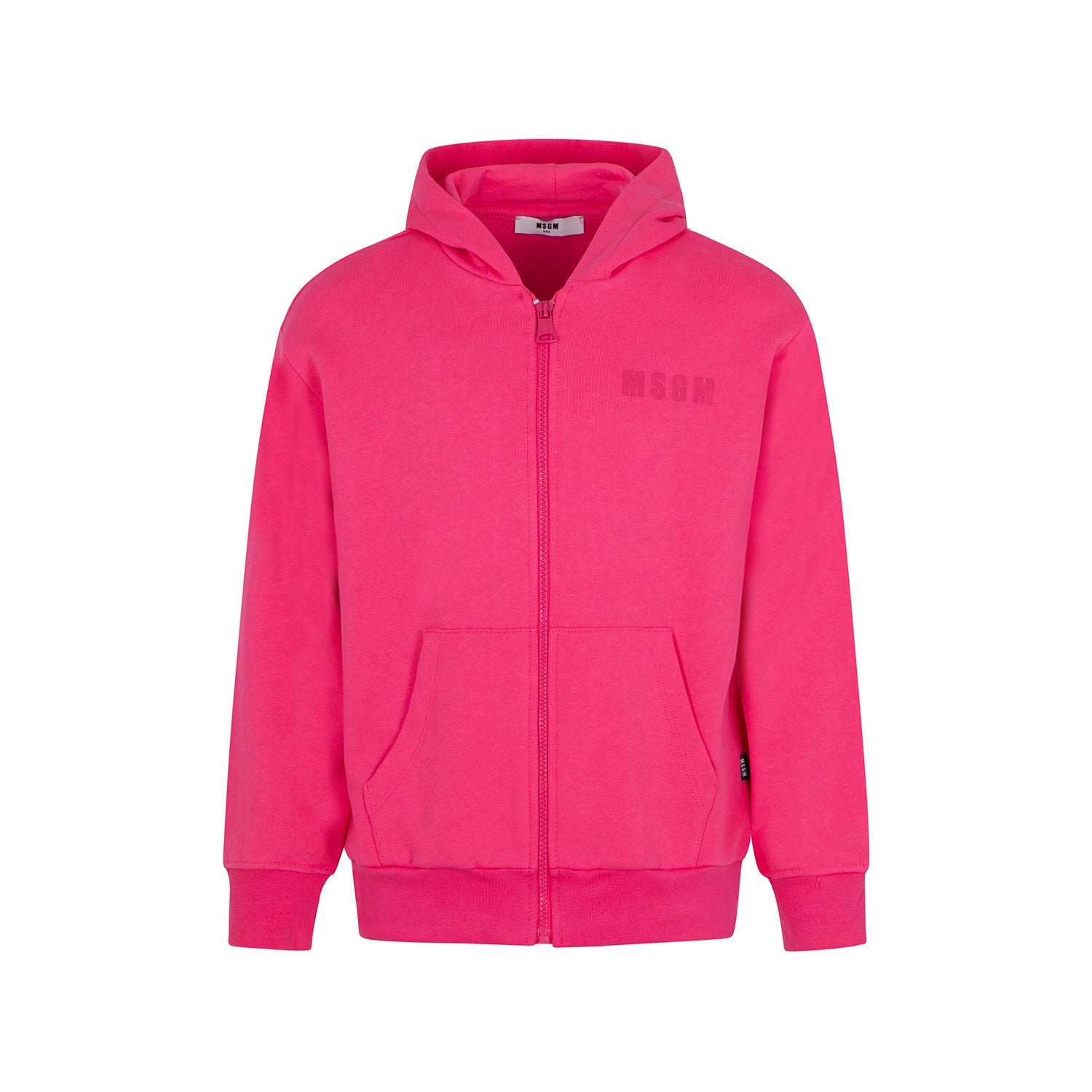 Boys & Girls Fuchsia Zip-Up Cotton Top