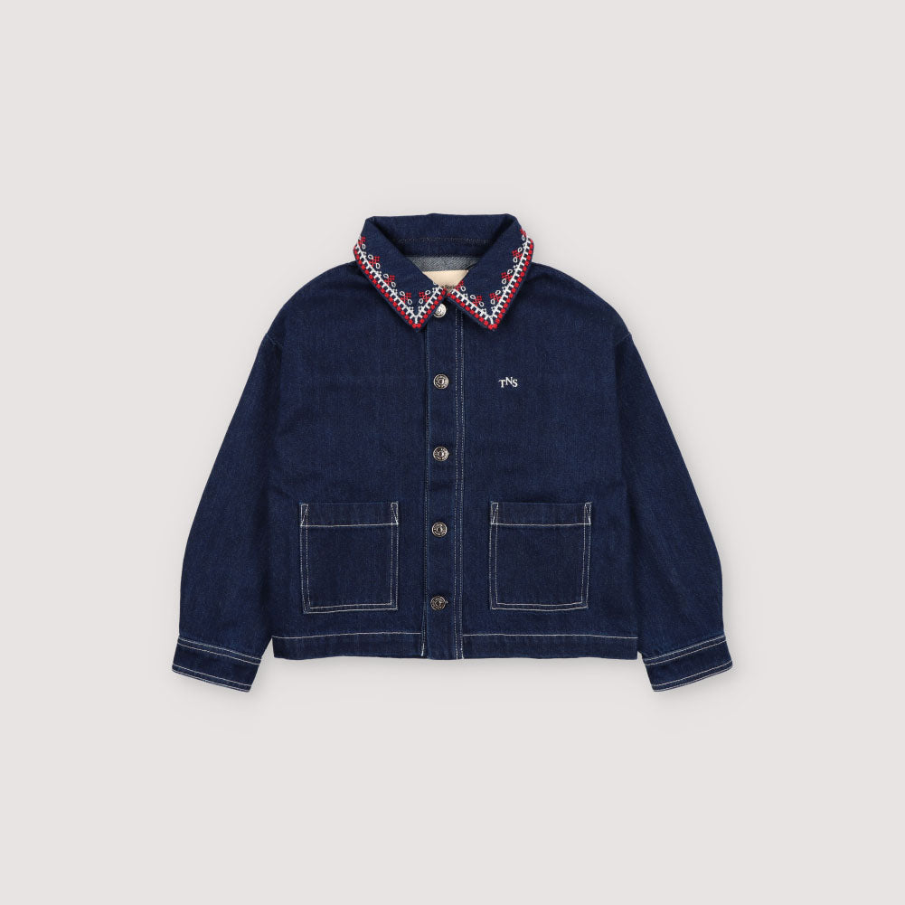 Girls Dark Blue Denim Jacket