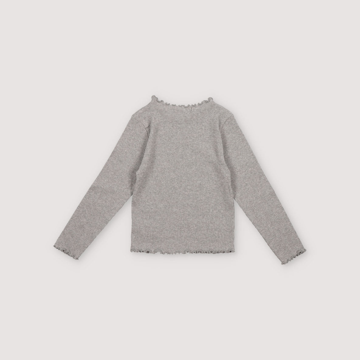 Girls Grey Cotton T-Shirt