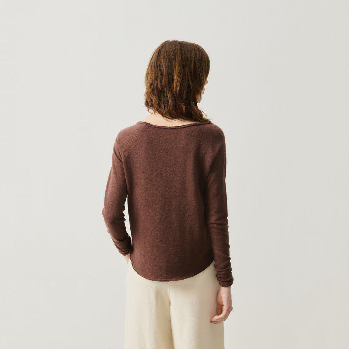 Women Brown Cotton T-Shirt