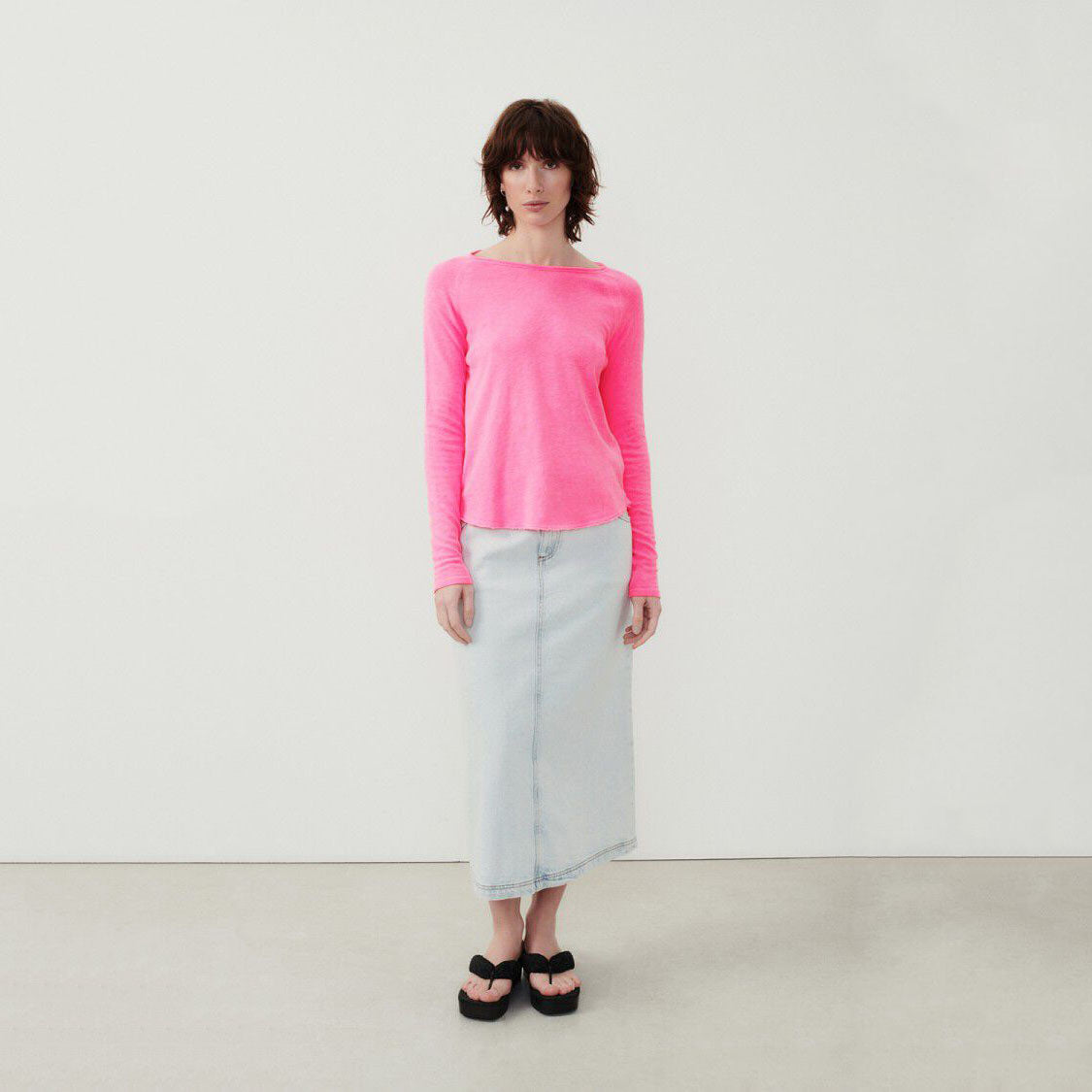 Women Pink Cotton T-Shirt