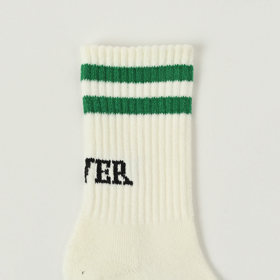 Boys & Girls Green Stripes Cotton Socks