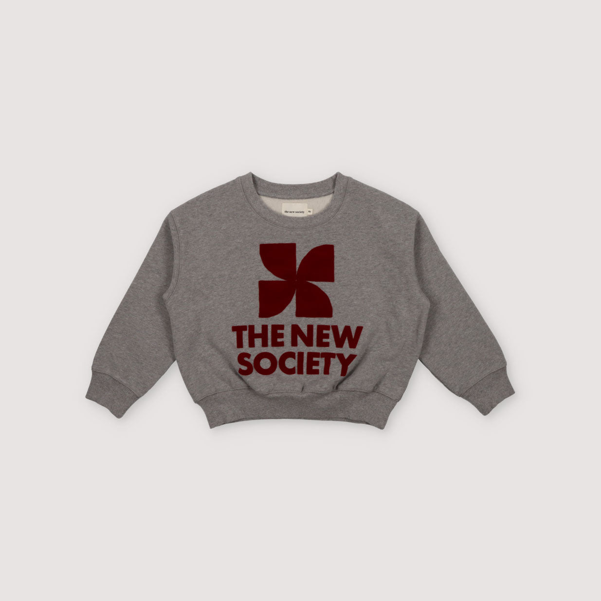 Boys & Girls Dark Grey Cotton Sweatshirt