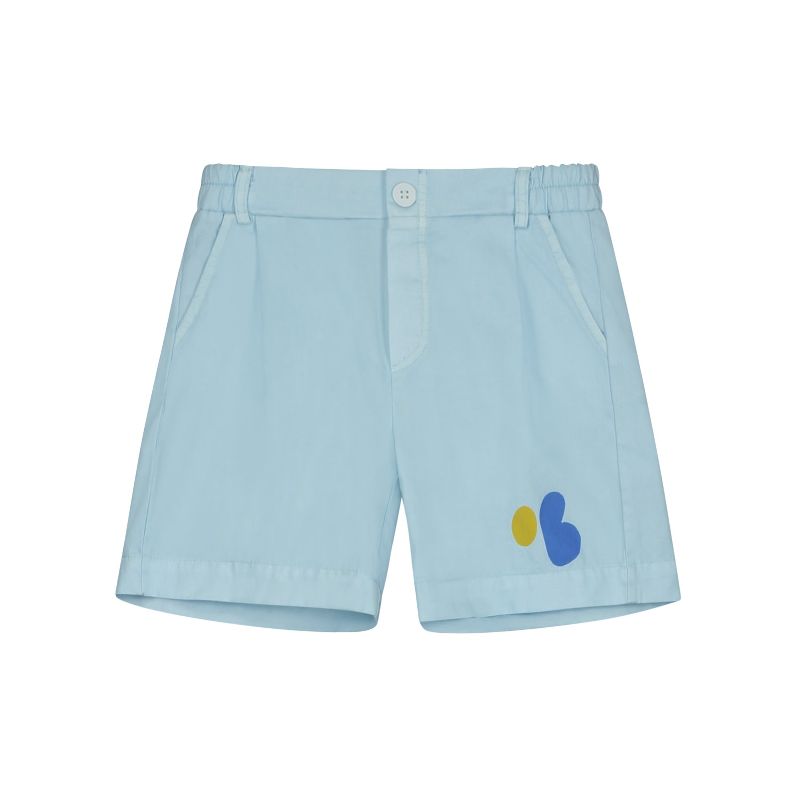 Boys & Girls Light Blue Cotton Shorts