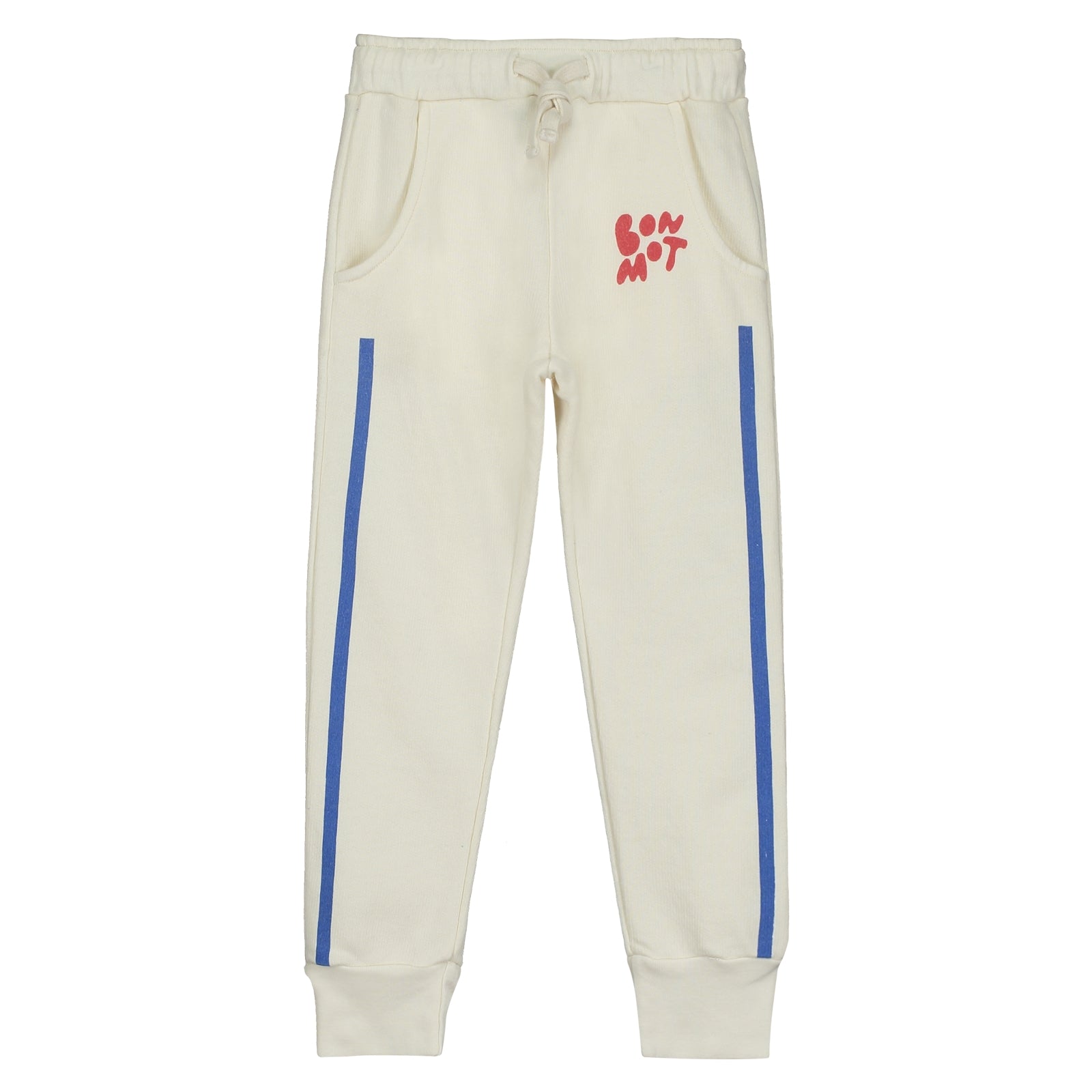 Boys & Girls White Cotton Trousers