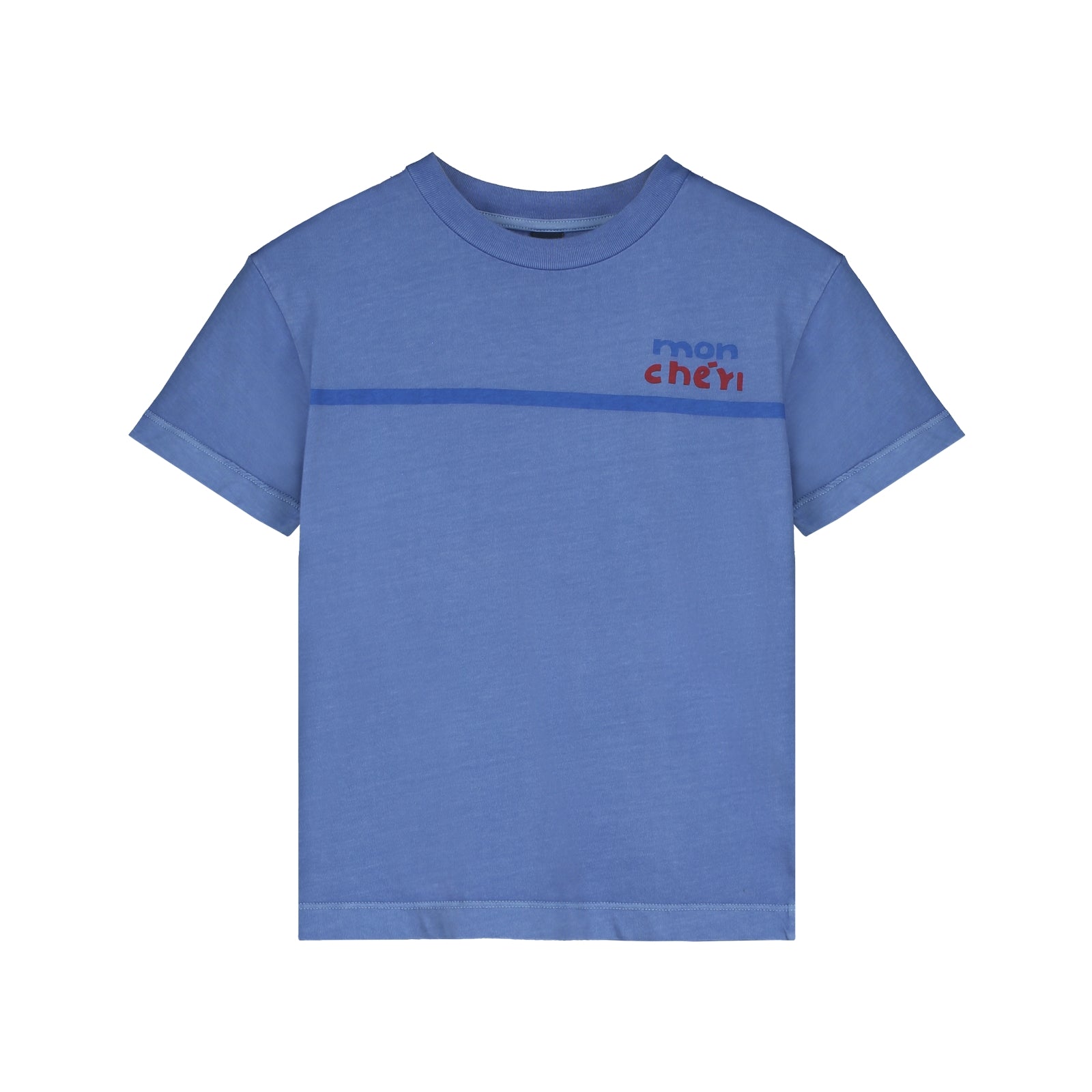 Boys & Girls Blue Cotton T-Shirt