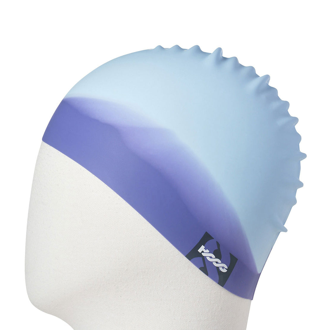 Adult Light Blue Silicone Swim Cap