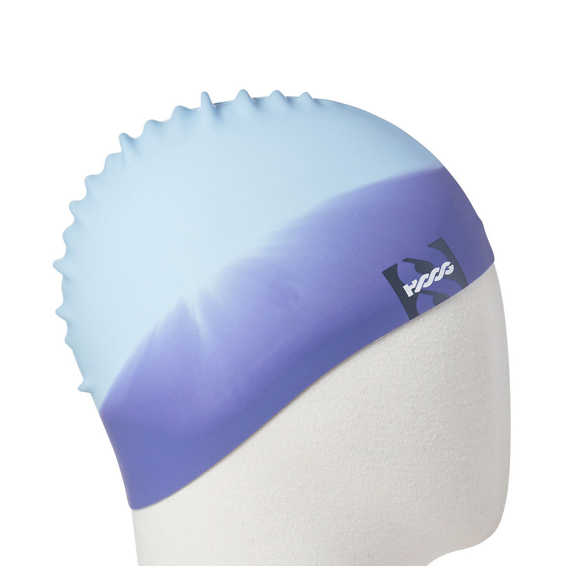 Adult Light Blue Silicone Swim Cap