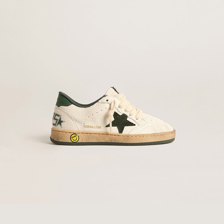 Boys & Girls Green "BALL STAR" Star Shoes