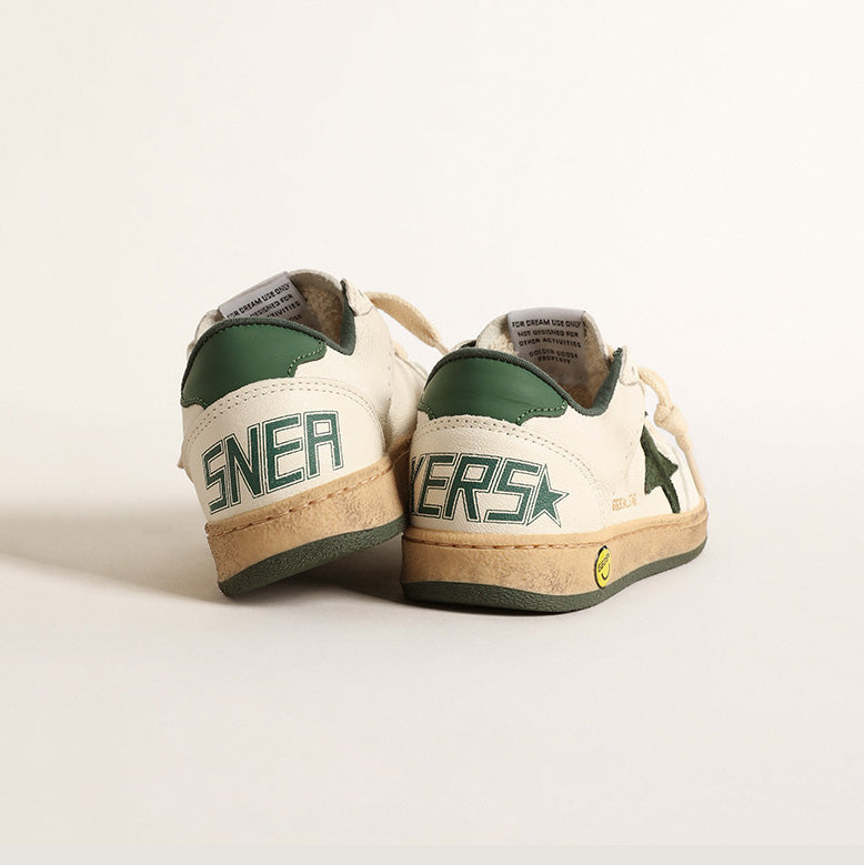 Boys & Girls Green "BALL STAR" Star Shoes