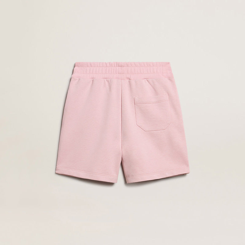 Girls Pink Cotton Shorts