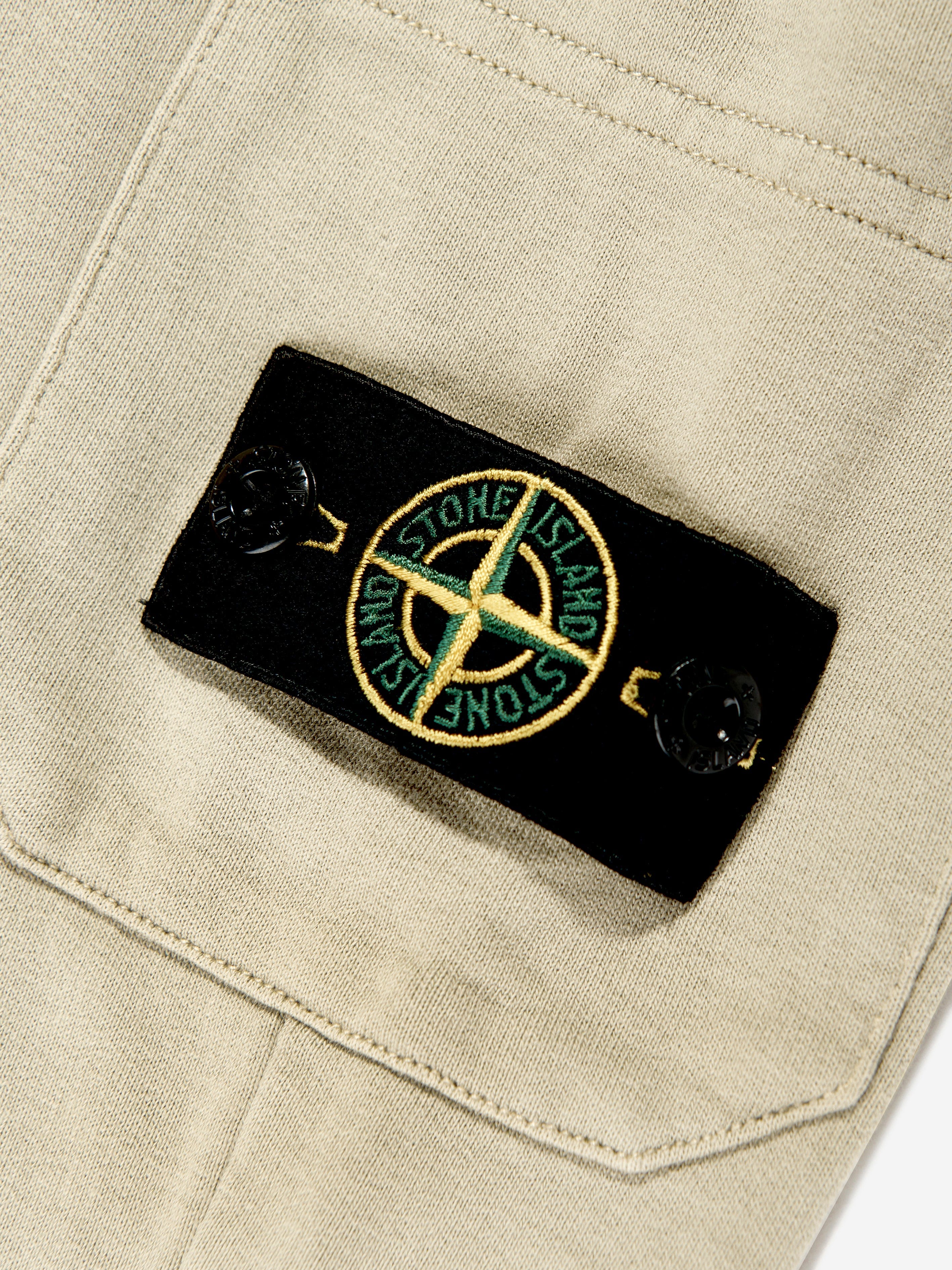 Boys Logo Joggers in Beige