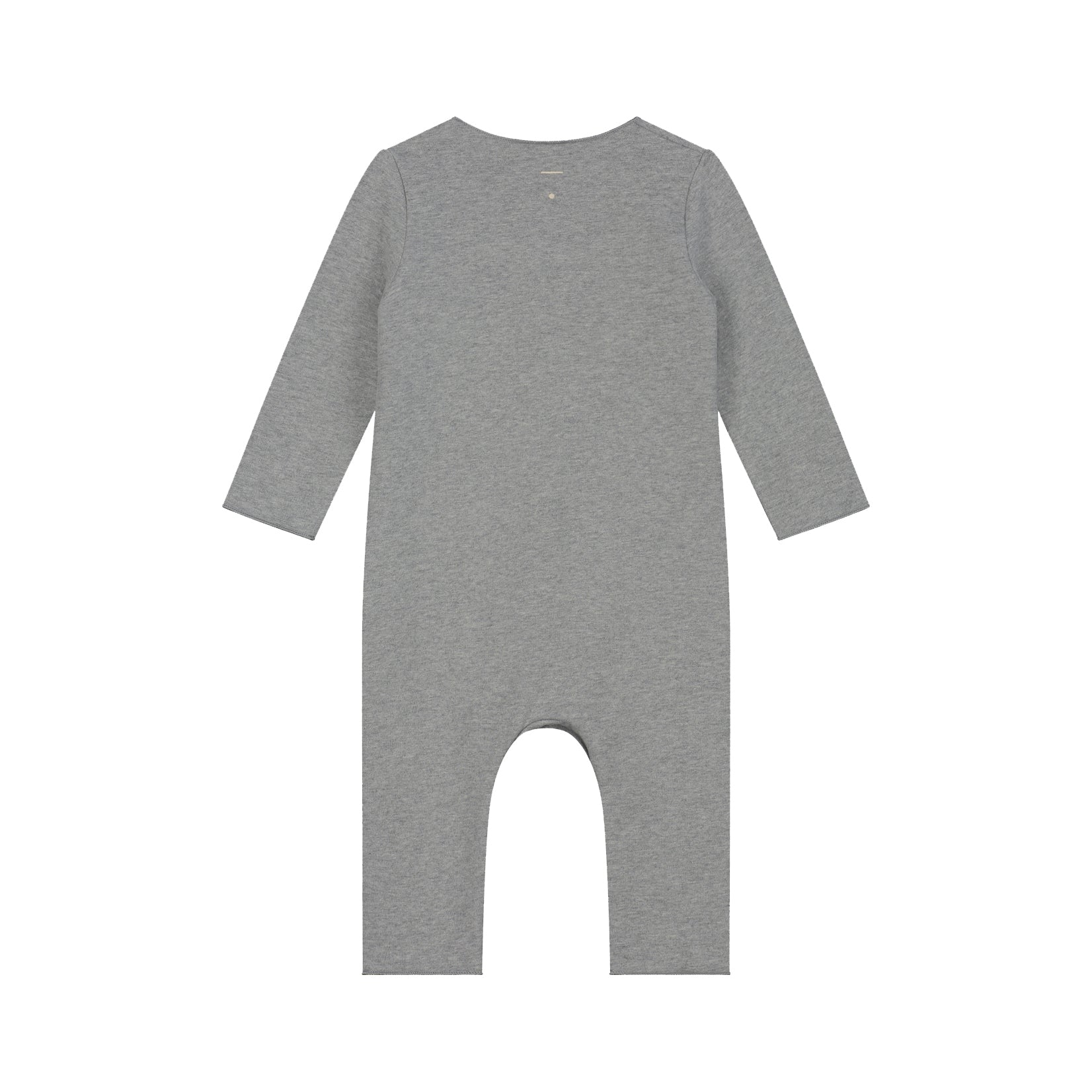 Baby Boys & Girls Grey Cotton Babysuit