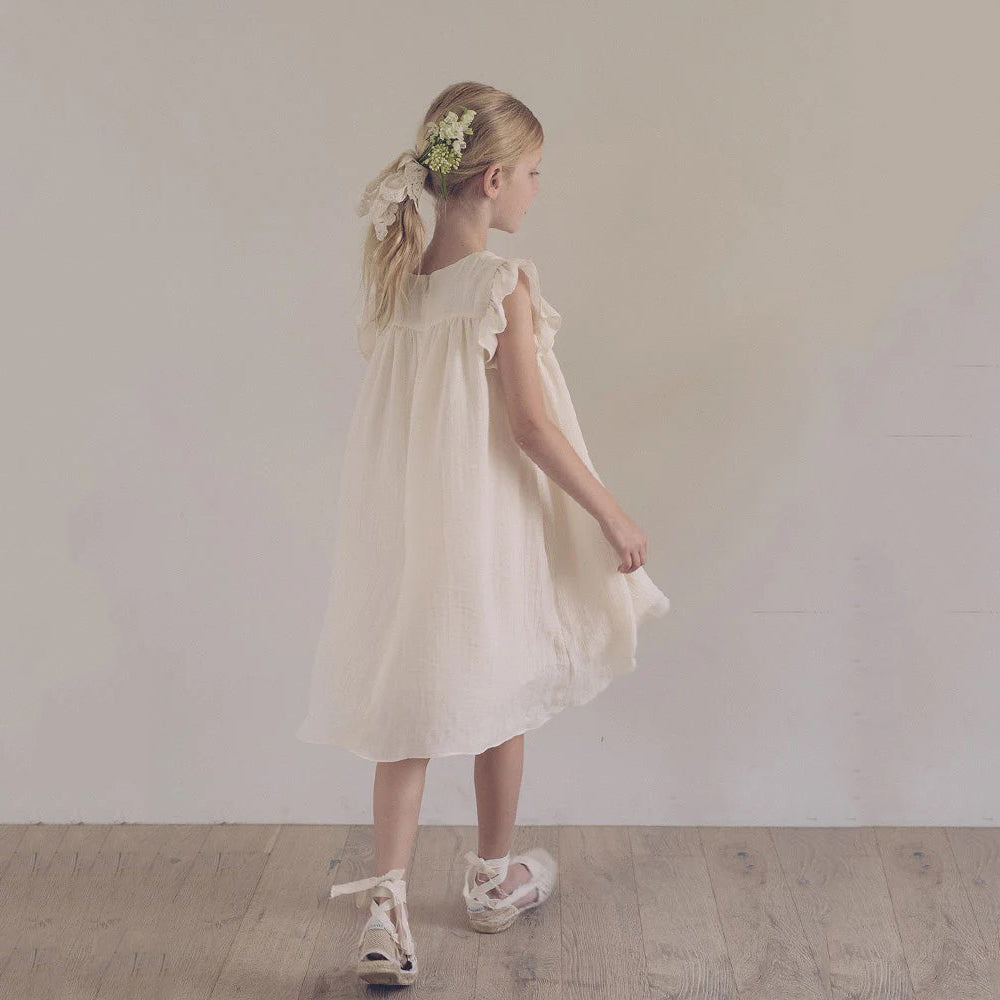 Girls Cream Dress