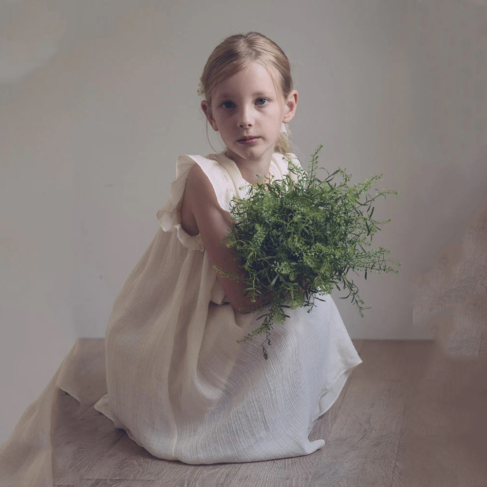 Girls Cream Dress