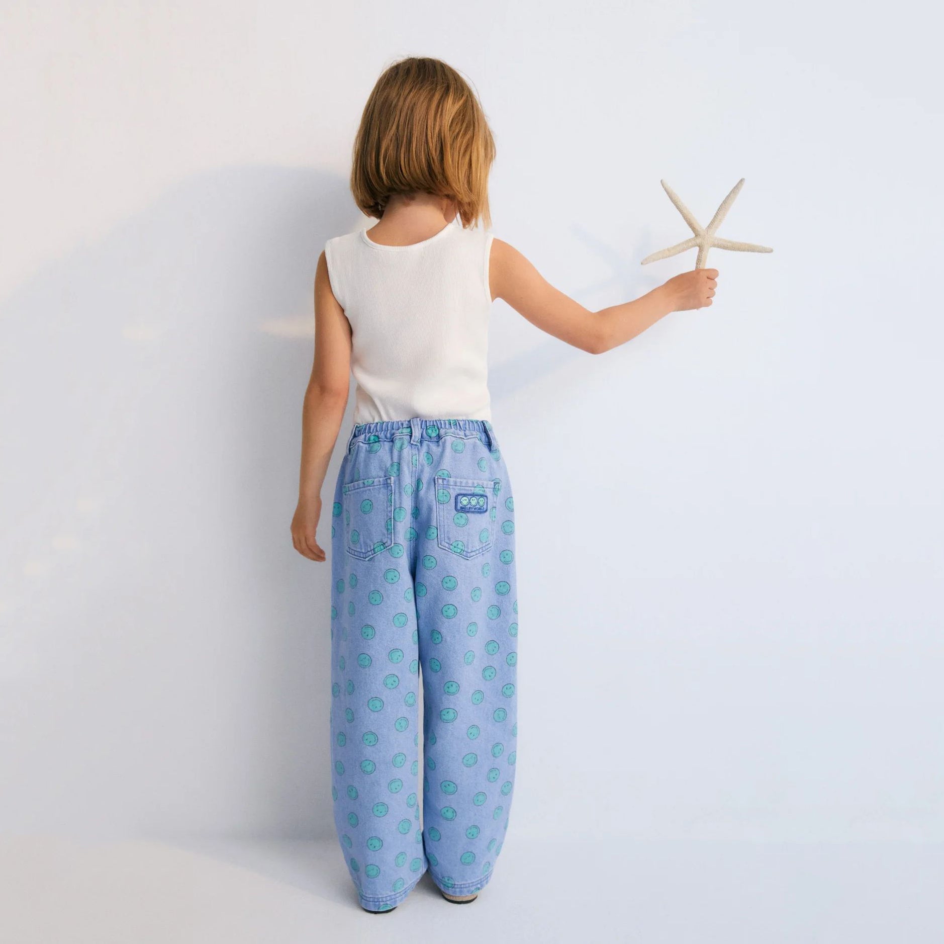Boys & Girls Light Blue Denim Trousers