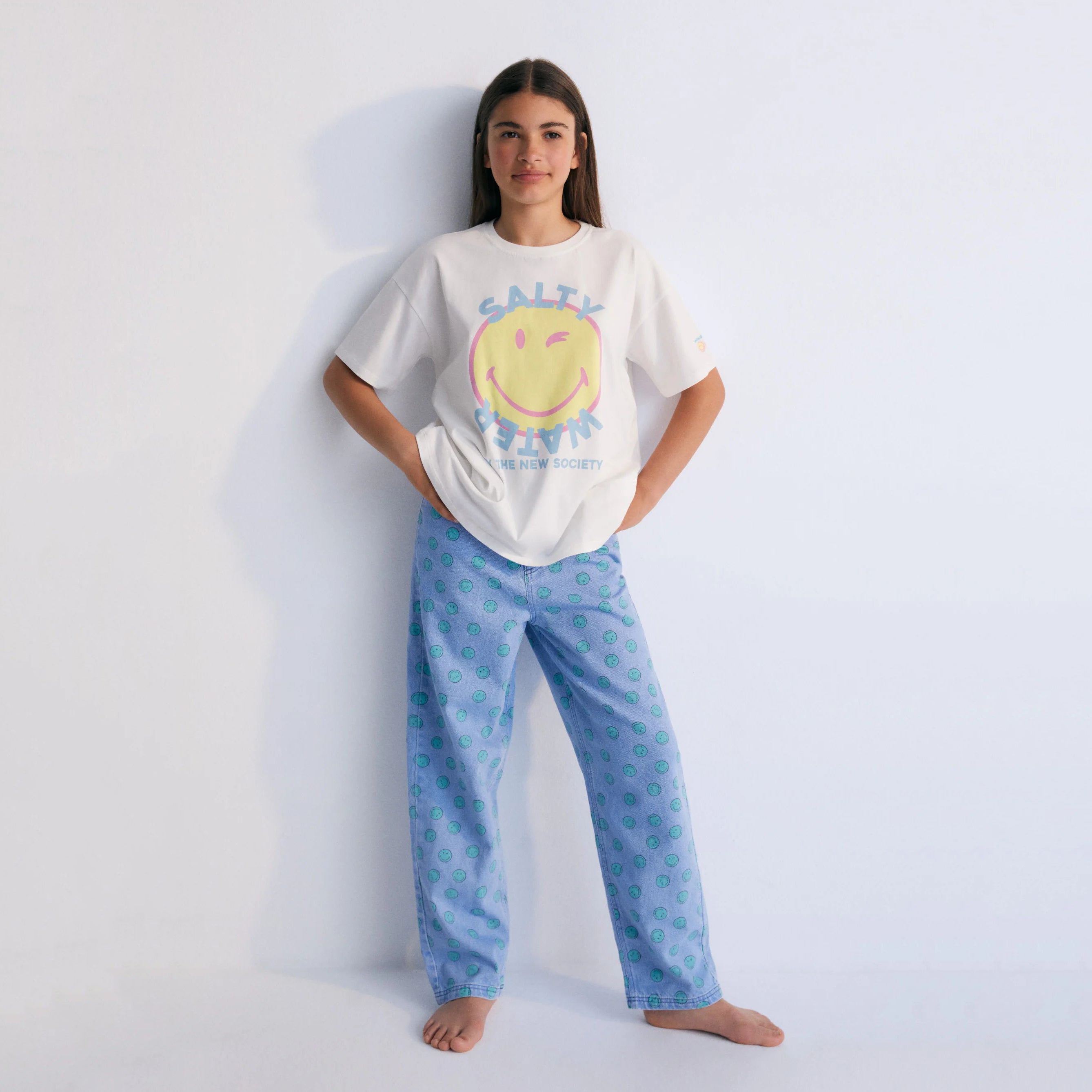 Boys & Girls Light Blue Denim Trousers