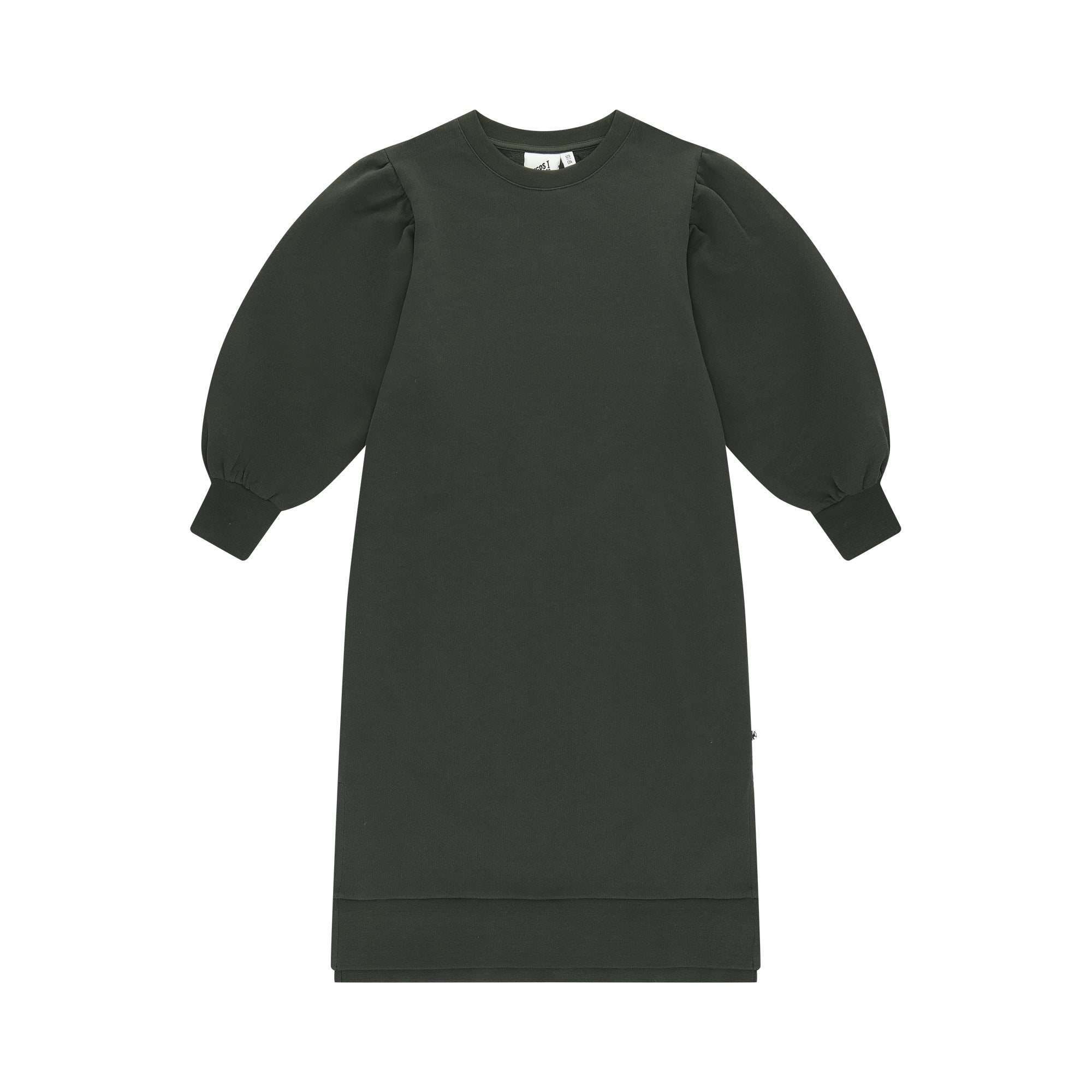 Girls Dark Grey Cotton Dress