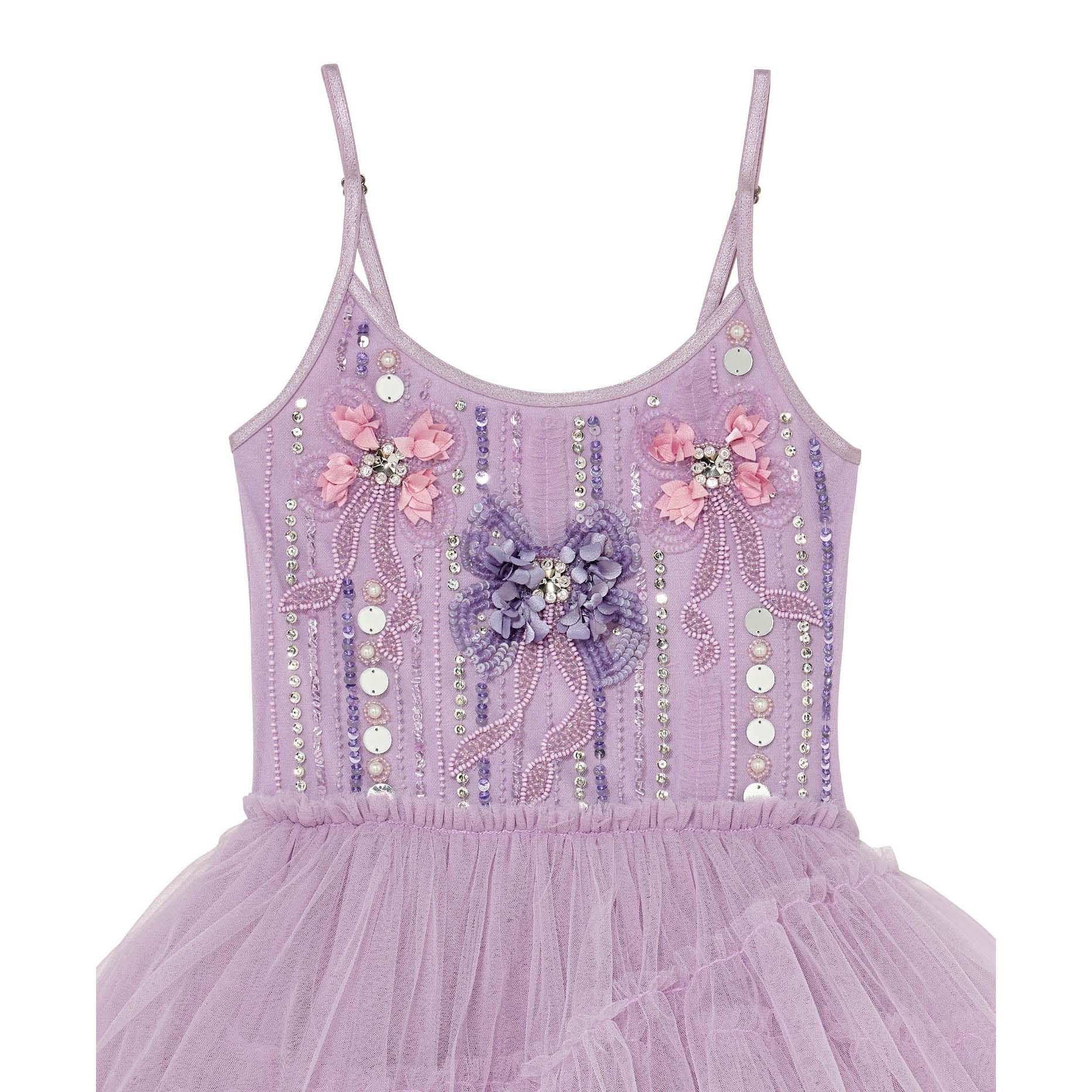 Girls Orchid Sequins Tutu Dress