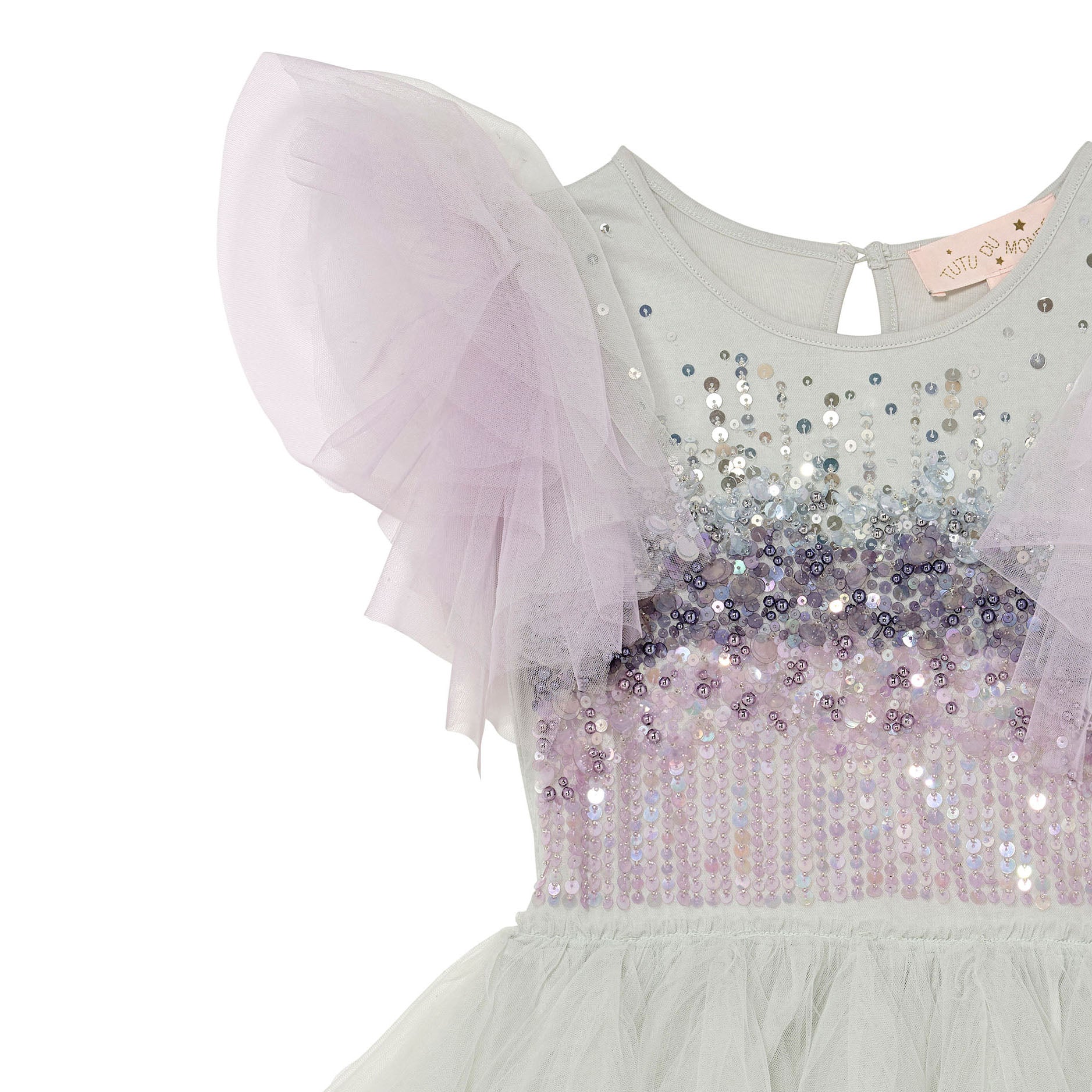 Girls Gradient Pink Sequins Tutu Dress