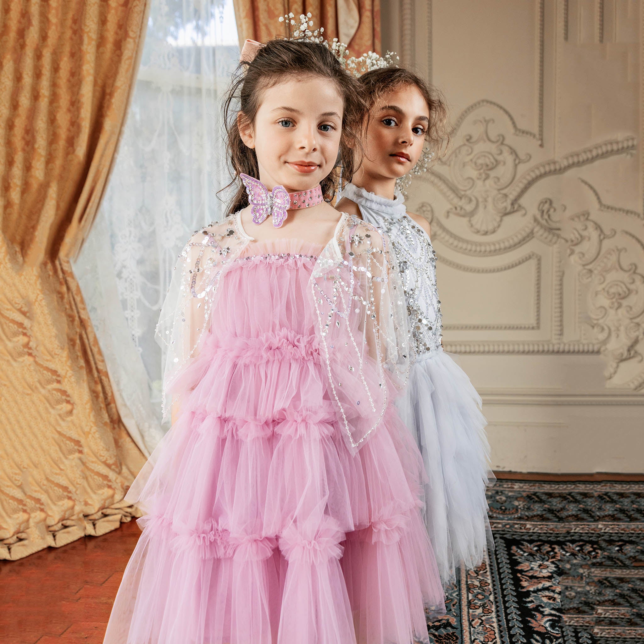 Girls Orchid Tulle Dress