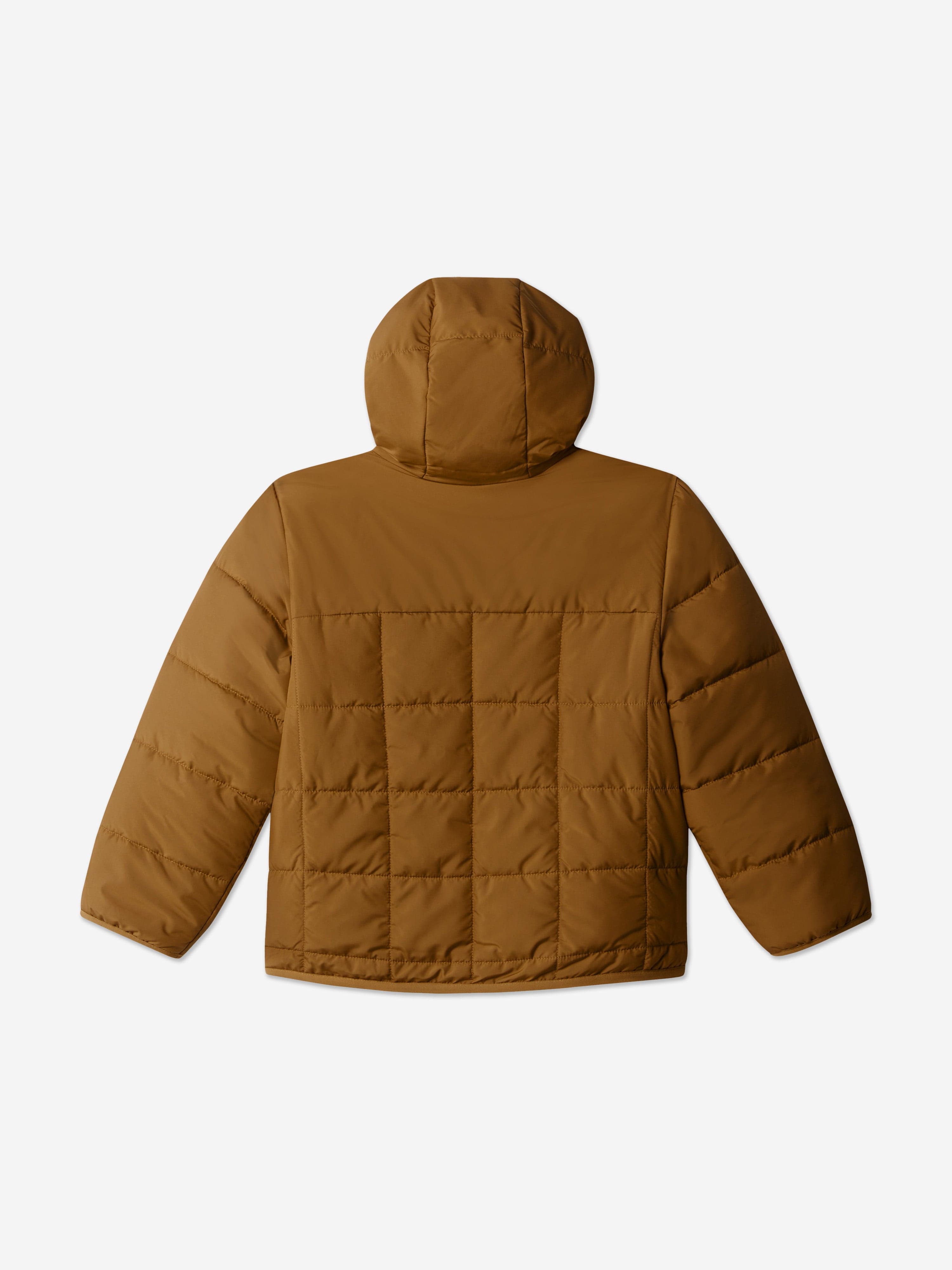 Kids Reversible Shasta Hooded Jacket in Brown