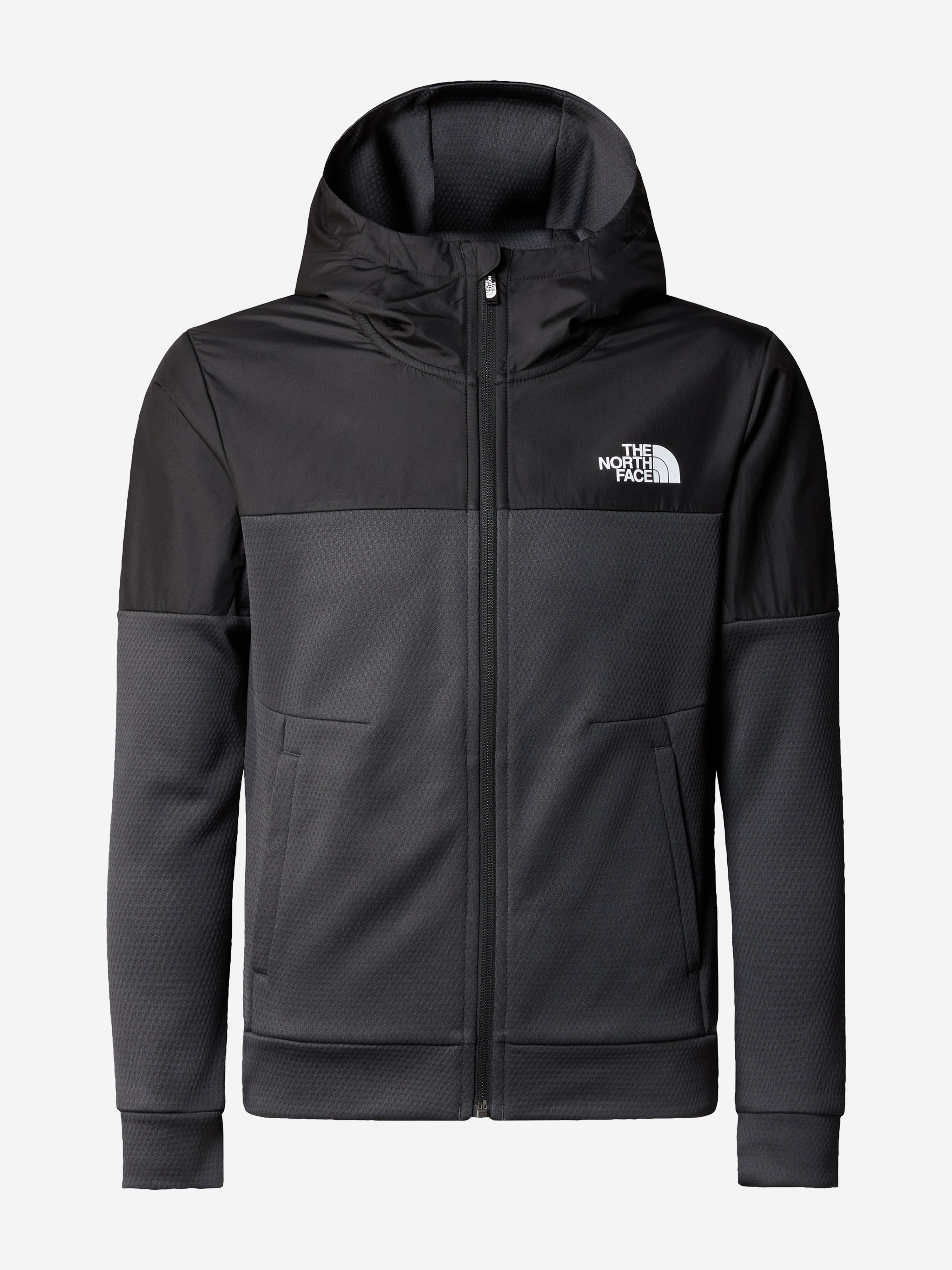 Boys Mountain Athletics Full Zip Hoodie in Black