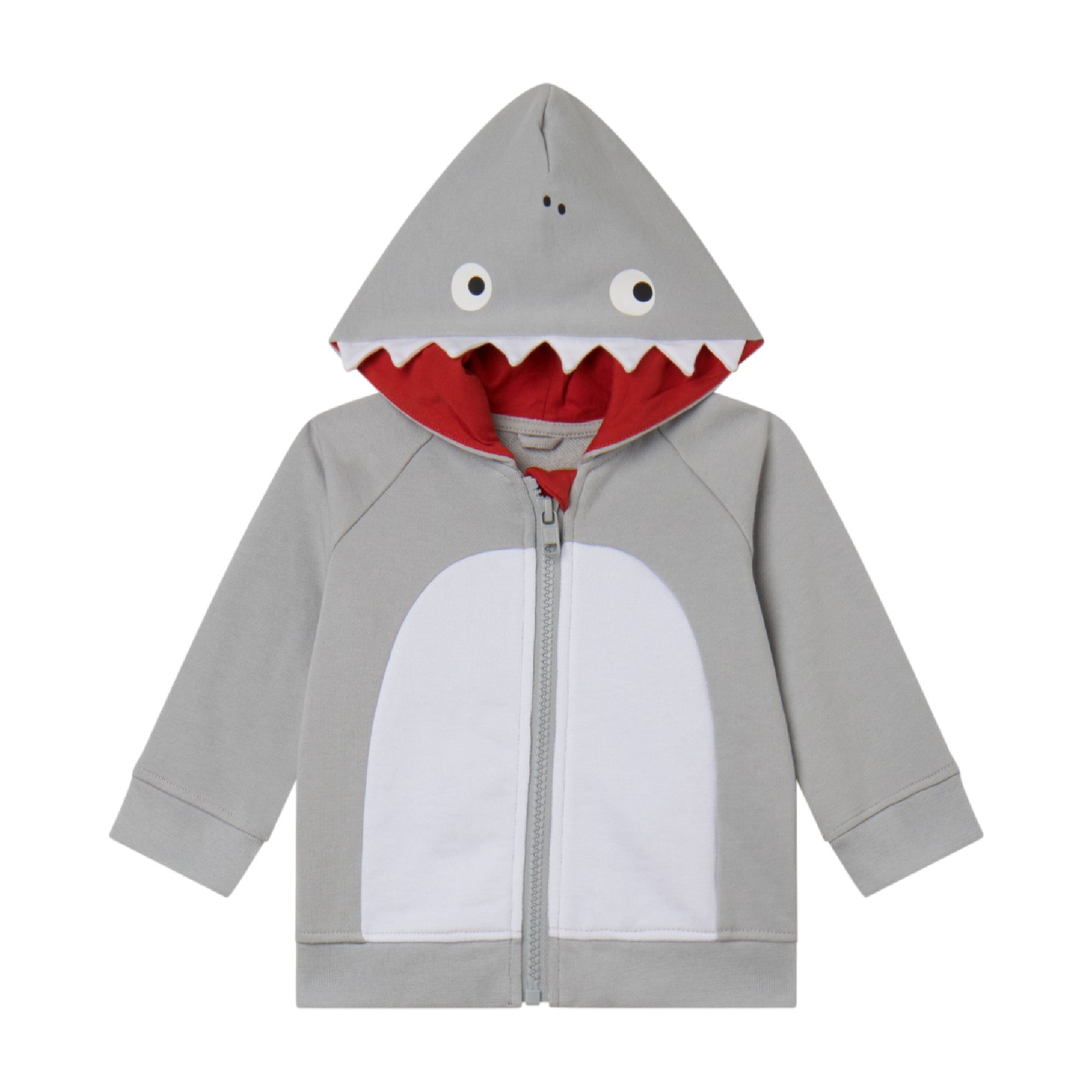 Baby Boys Grey Zip-Up Top