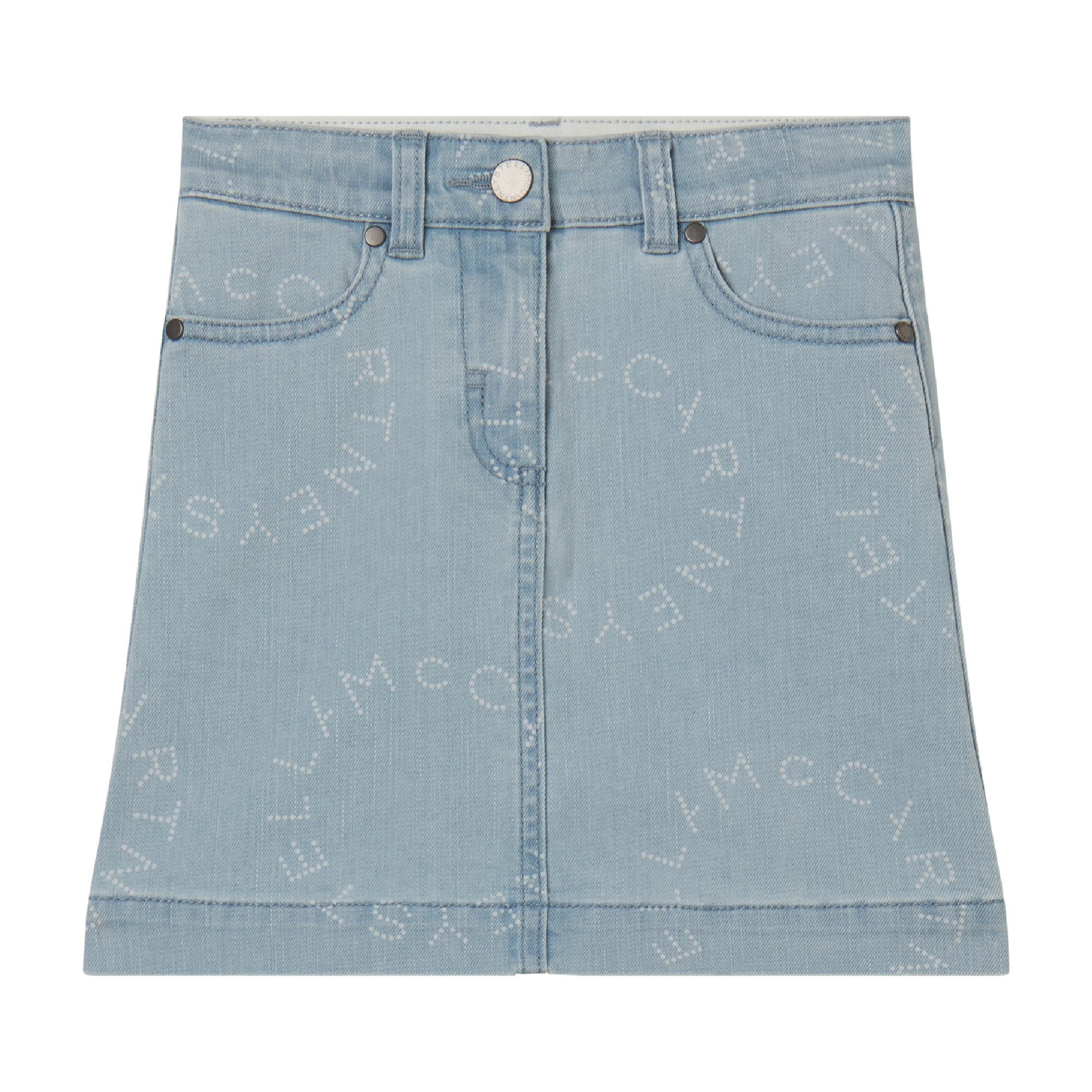 Girls Blue Denim Skirt