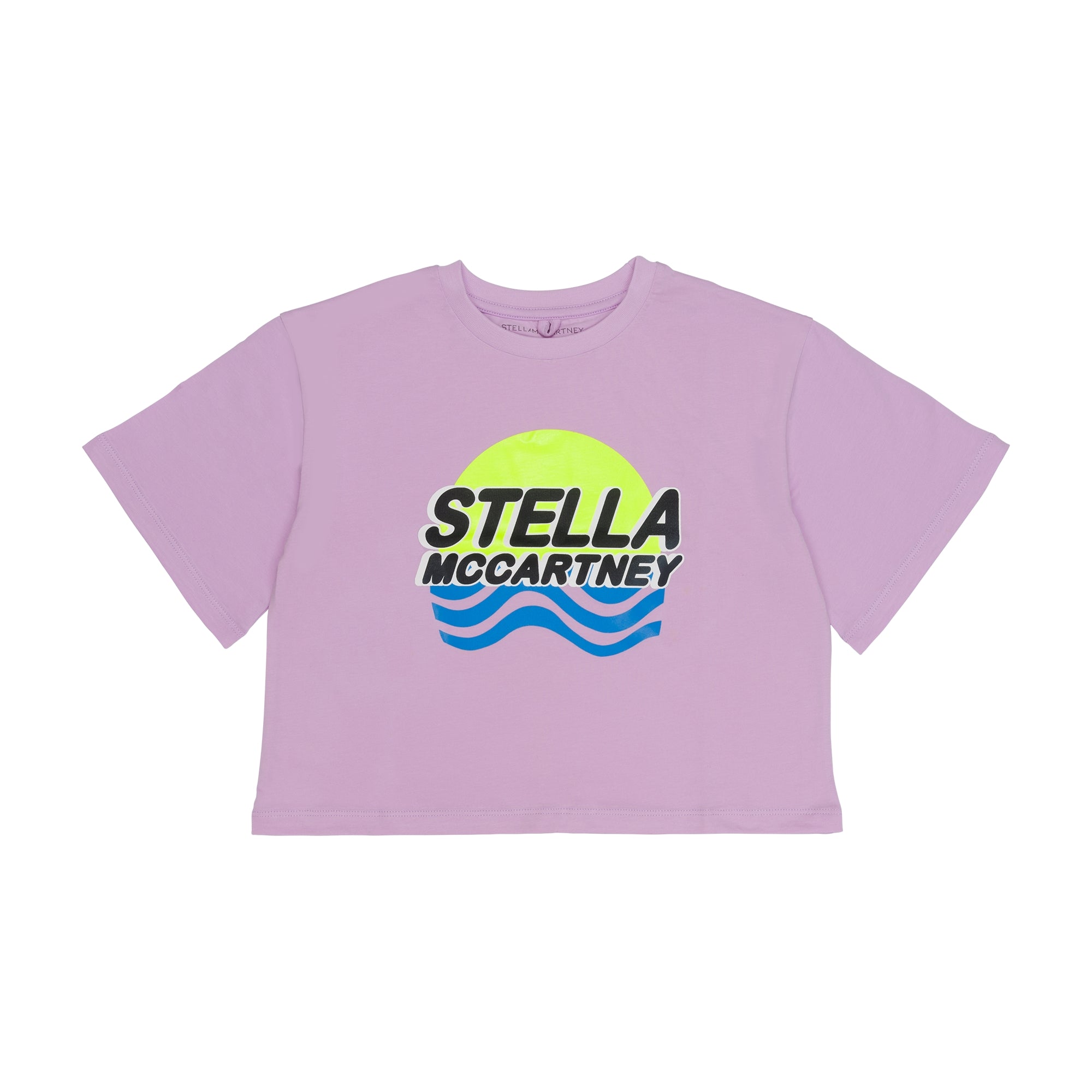 Girls Purple Logo Cotton T-Shirt