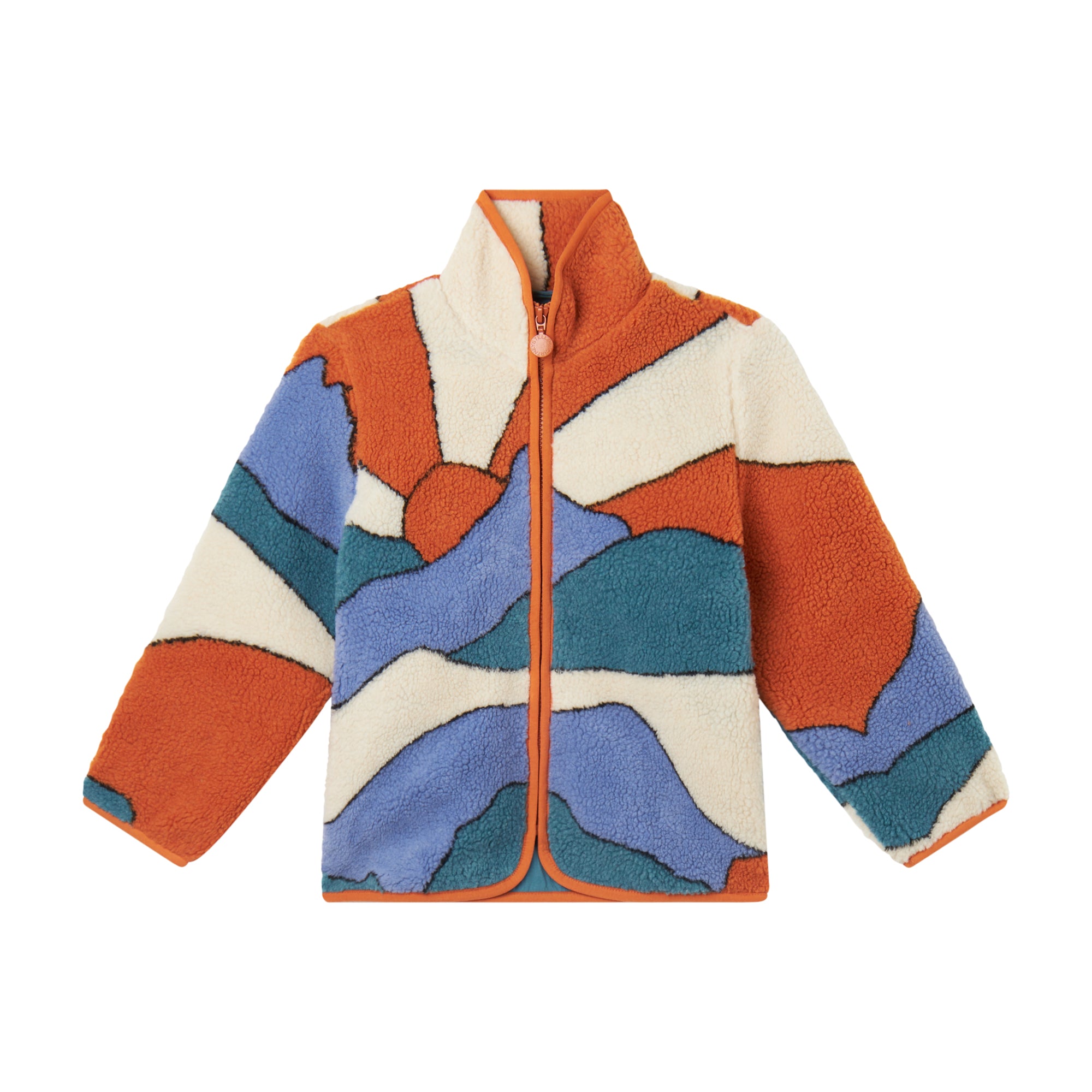 Boys Multicolor Sherpa Jacket