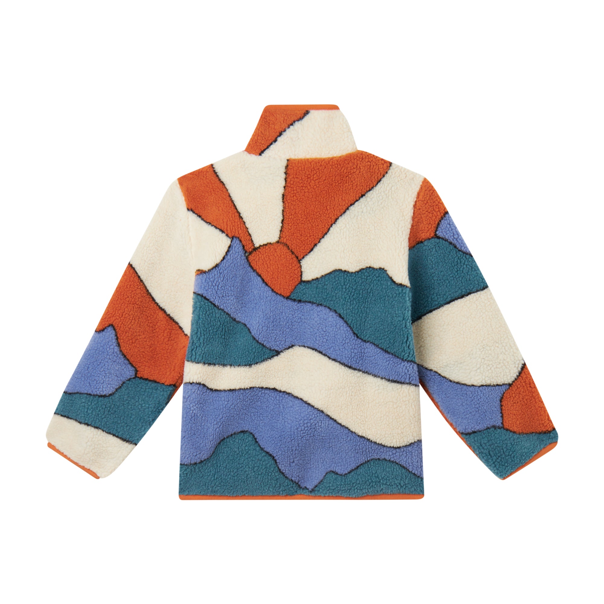 Boys Multicolor Sherpa Jacket