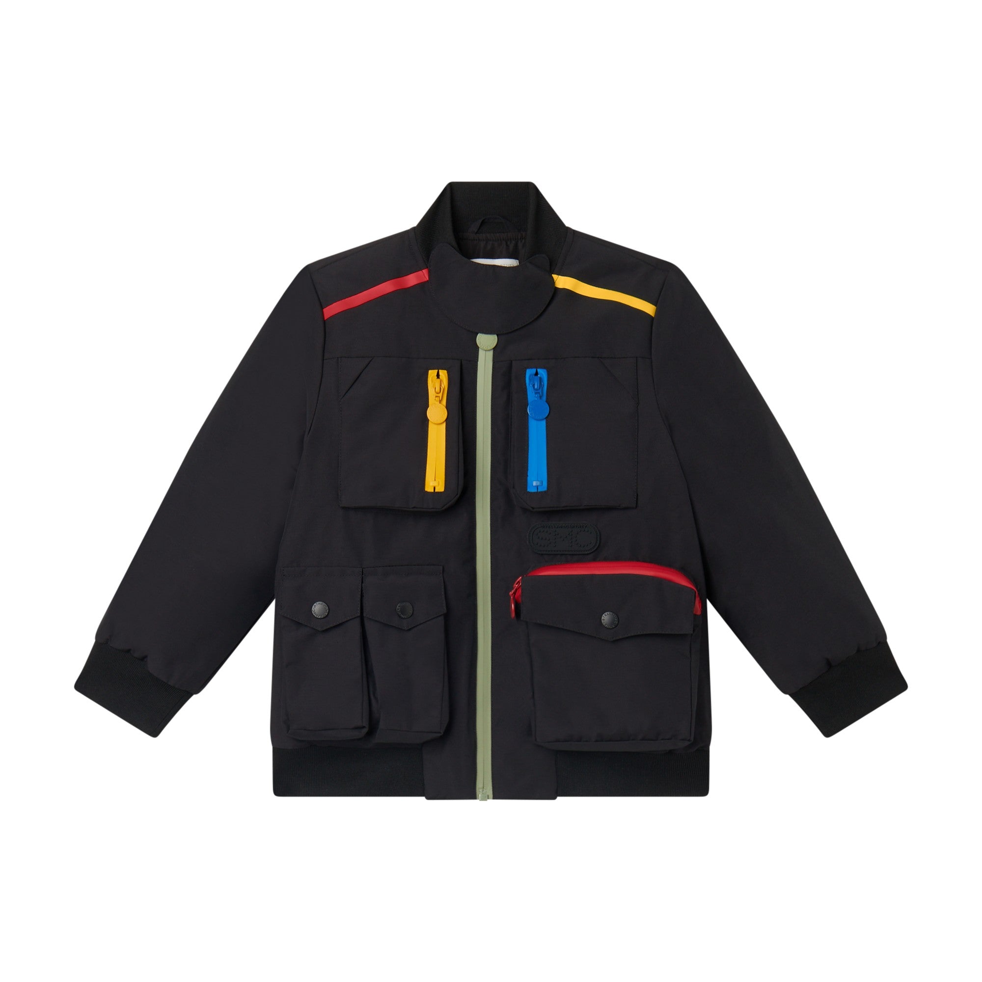 Boys Black Zip-Up Jacket