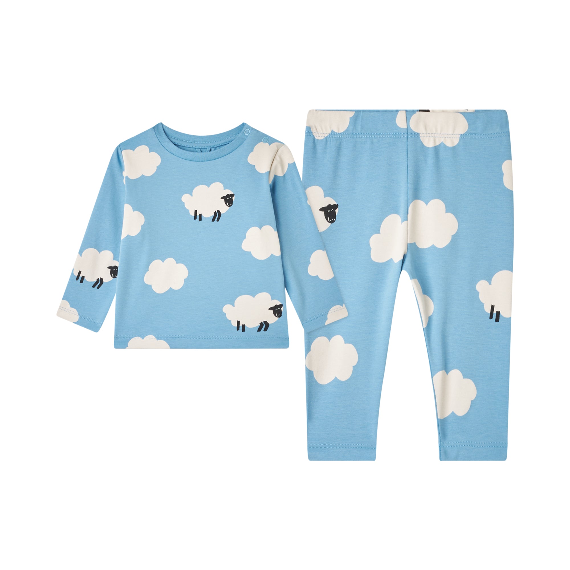 Baby Boys & Girls Light Blue Cotton Set