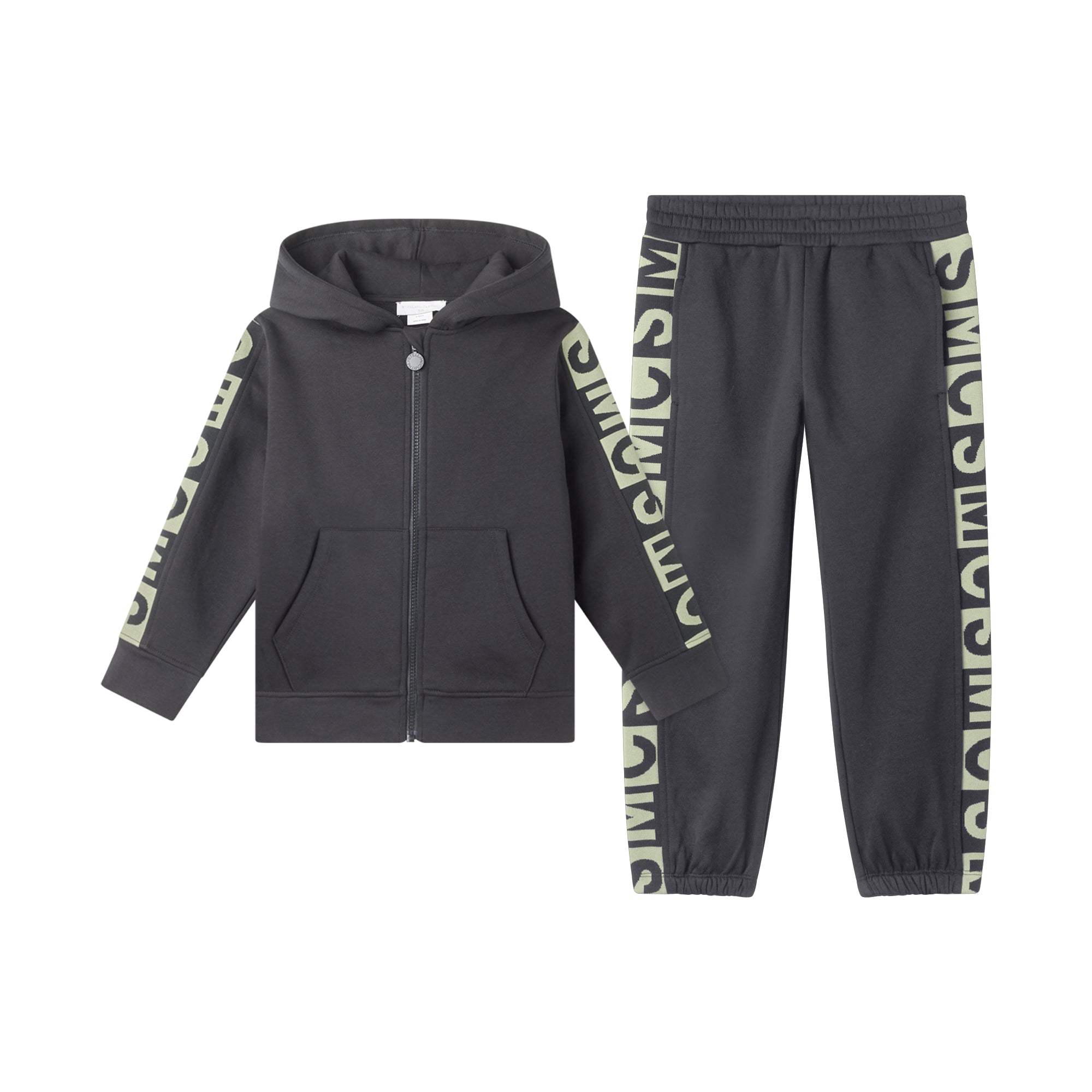 Boys Black Logo Cotton Set