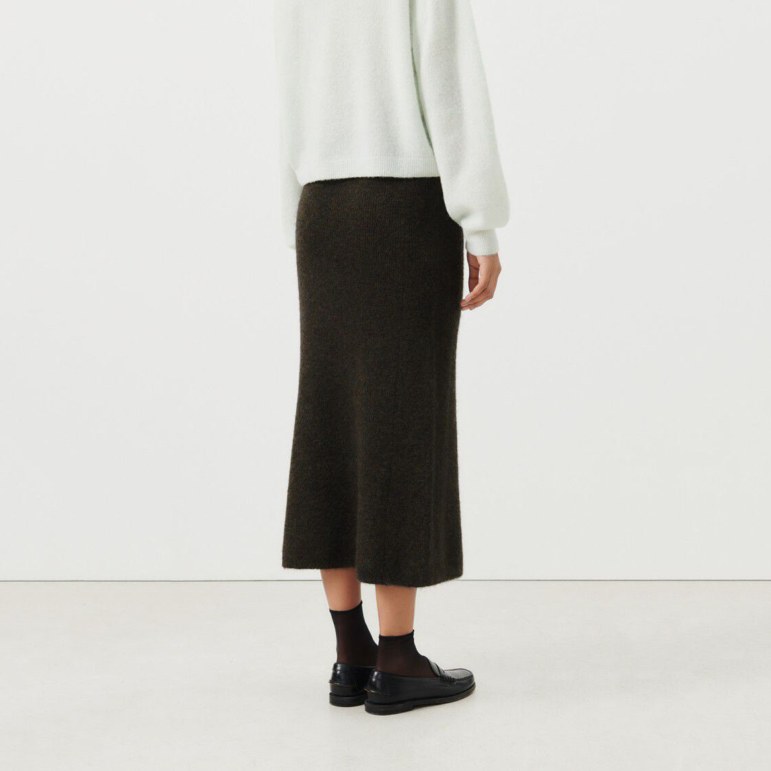 Girls Black Wool Skirt