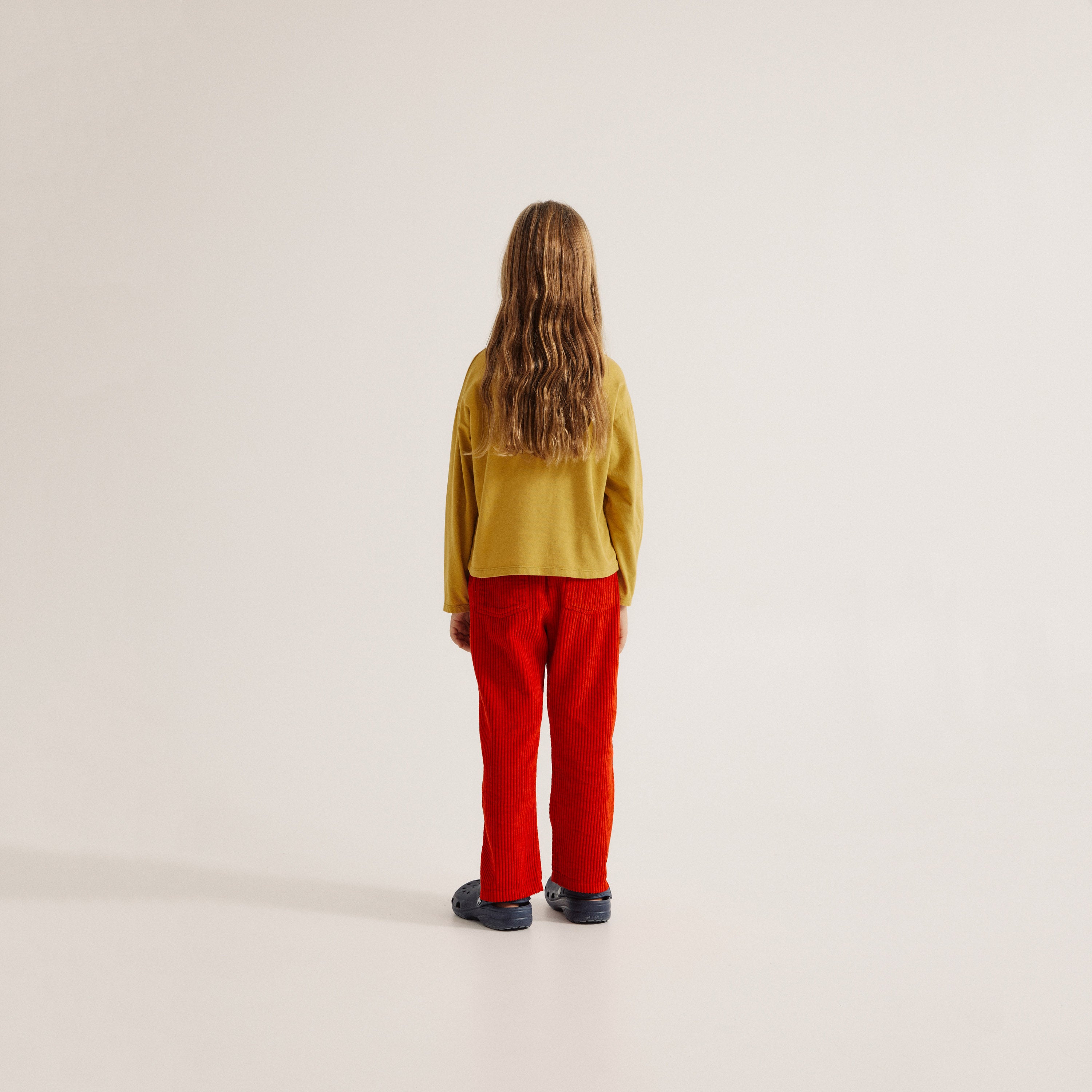 Boys & Girls Red Corduroy Trousers