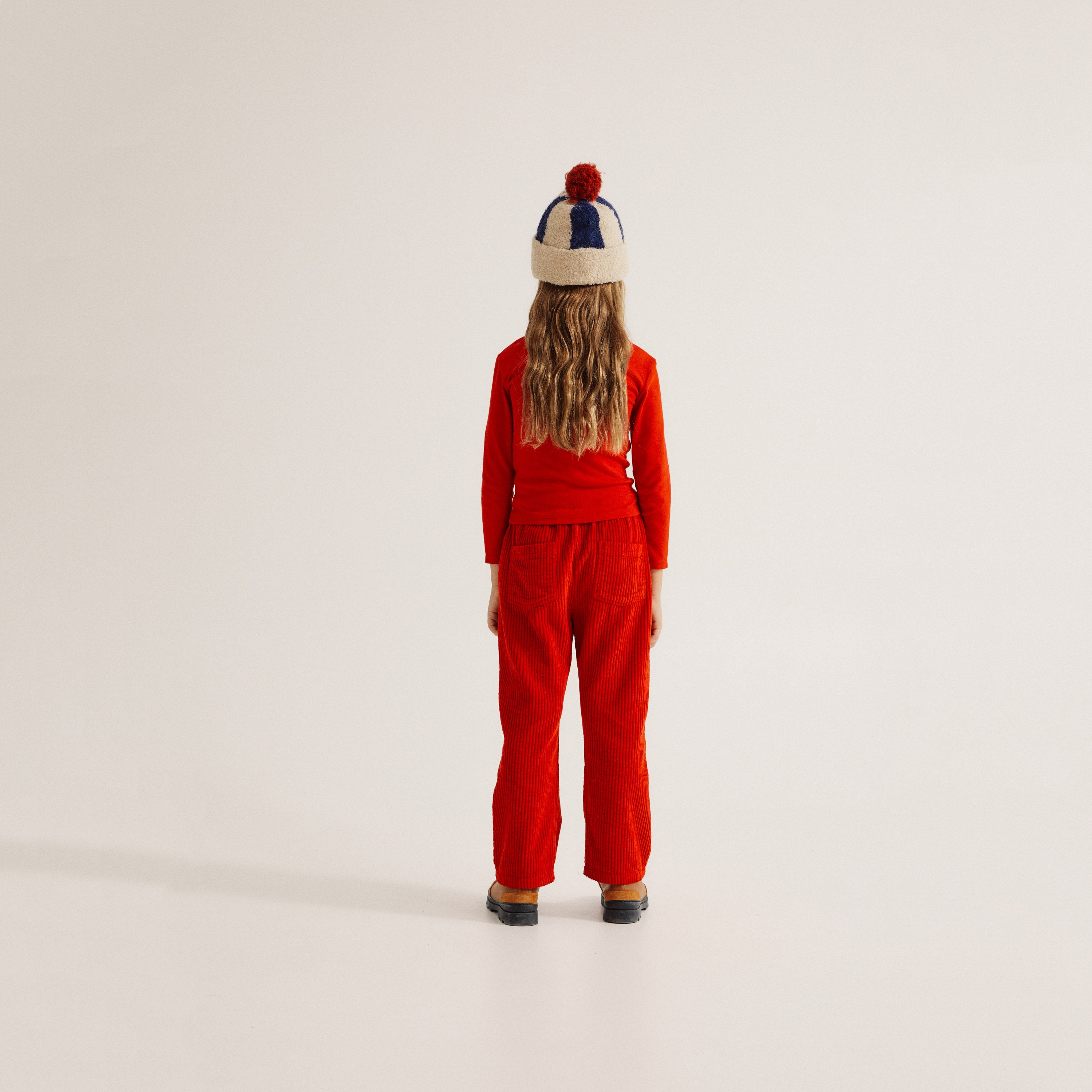 Boys & Girls Red Corduroy Trousers